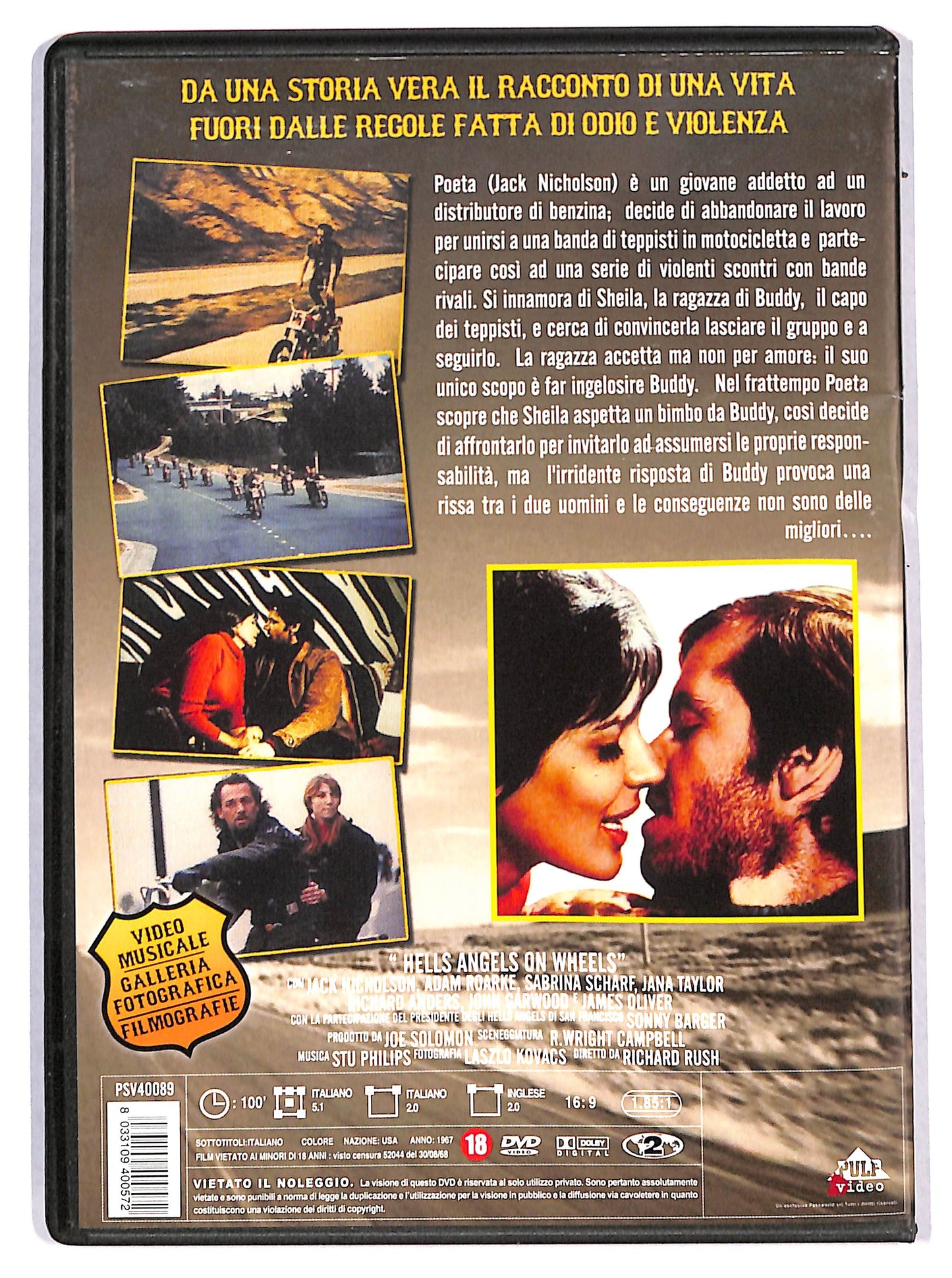 EBOND angeli dell'inferno sulle ruote DVD DB760162