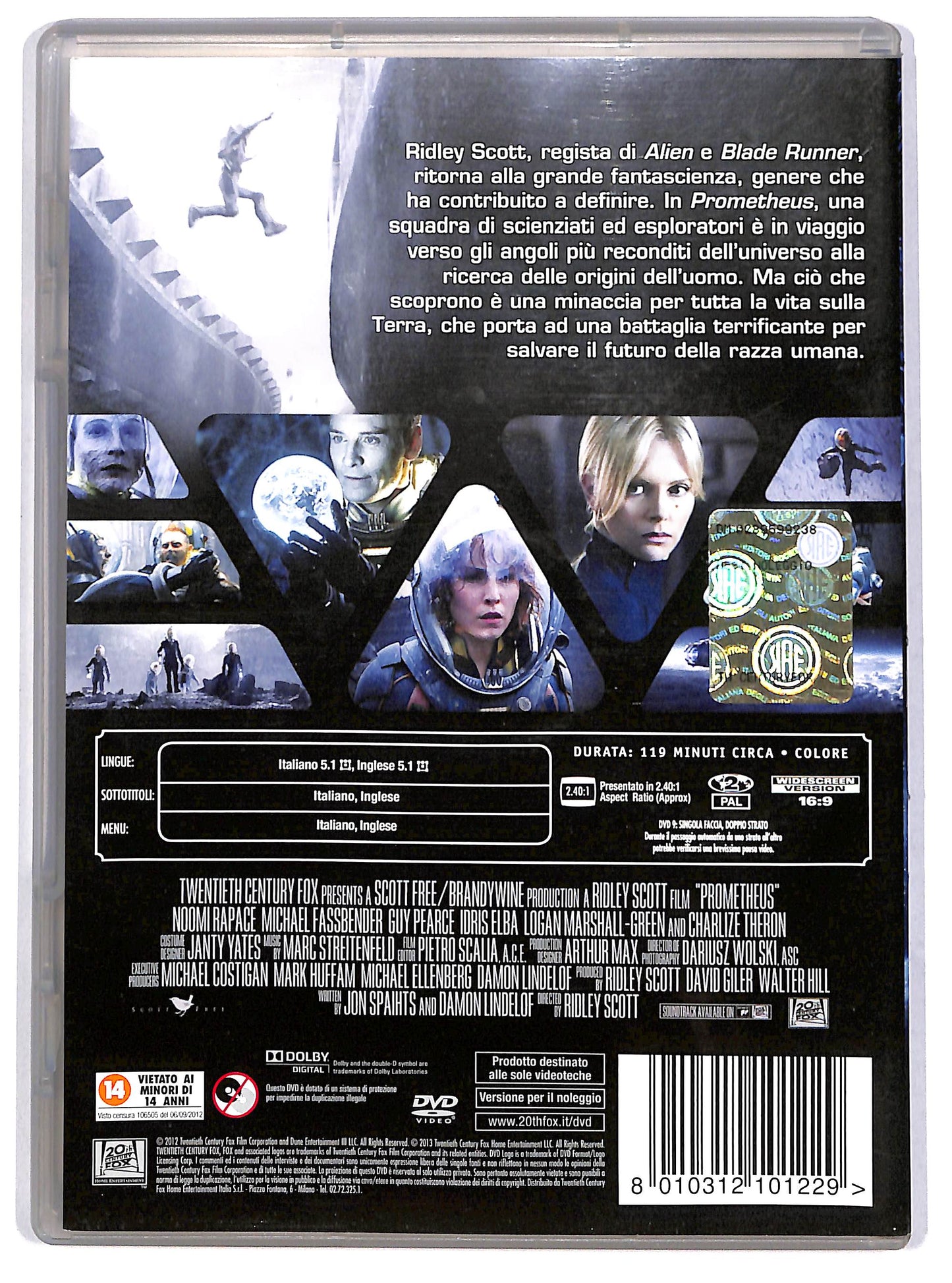 EBOND Prometheus Noleggio DVD DB760165