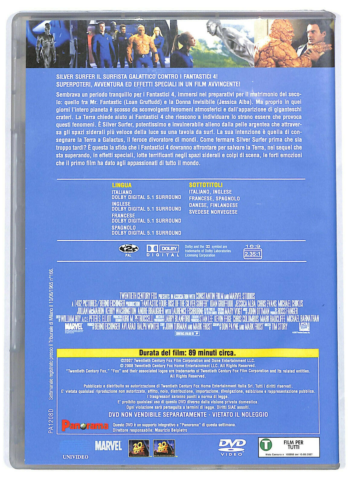 EBOND I Fantastici 4 e Silver Surfer Editoriale DVD DB760328