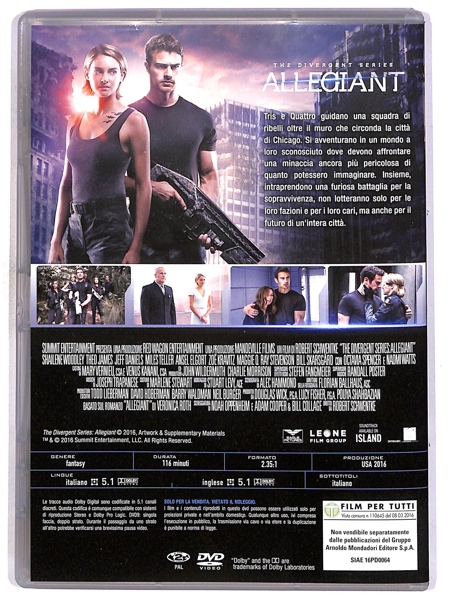 EBOND The Divergent Series: Allegiant EDITORIALE DVD DB760344