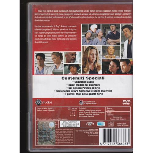EBOND Greys Anatomy Quarta Stagione DVD DB760651