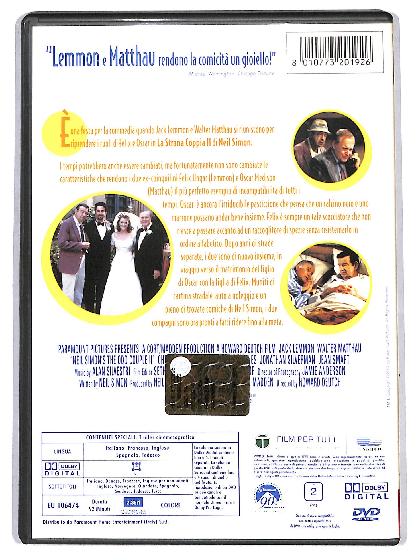 EBOND la strana coppia II DVD DB761130