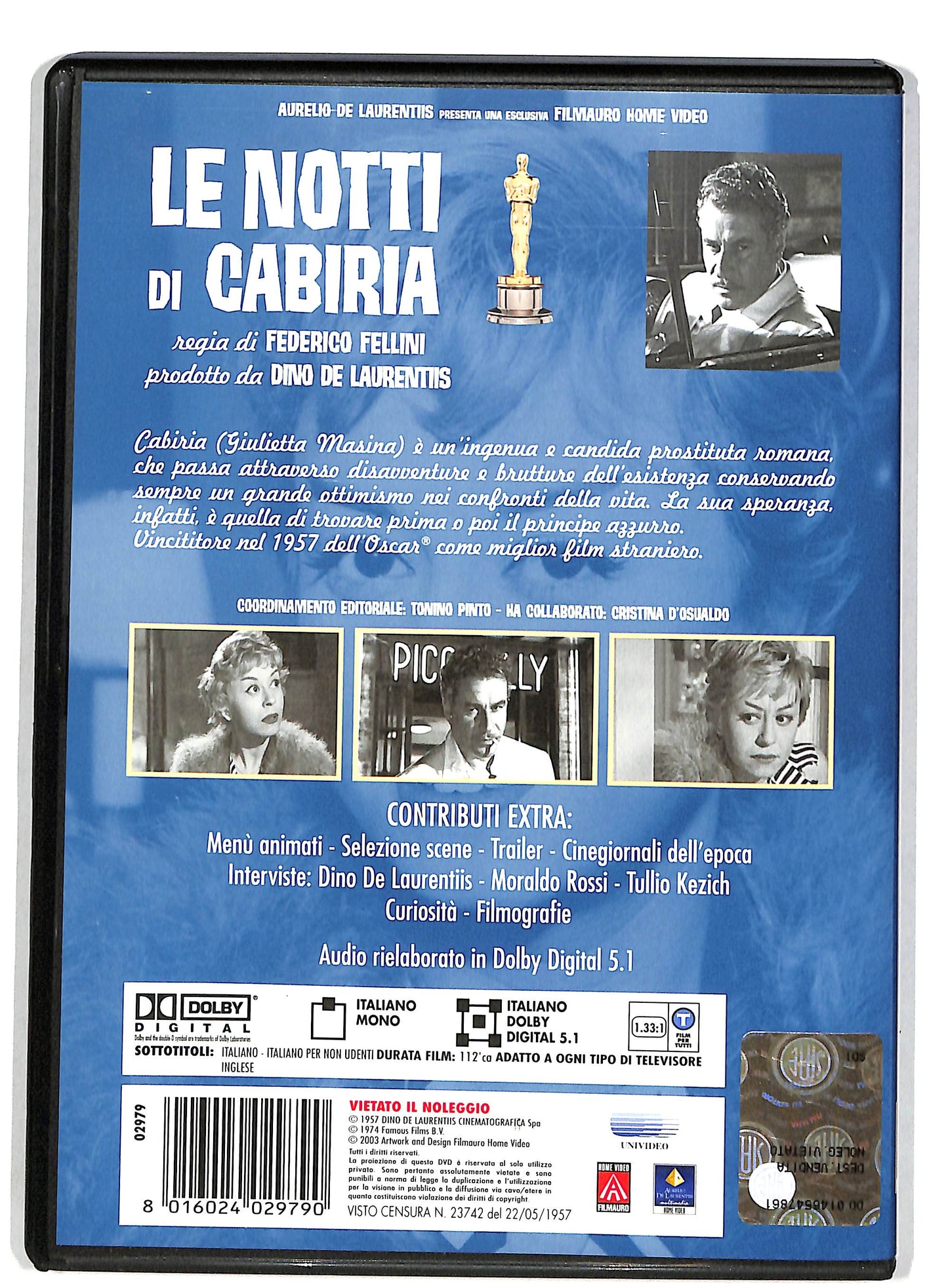 EBOND Le notti di Cabiria DVD DB761131