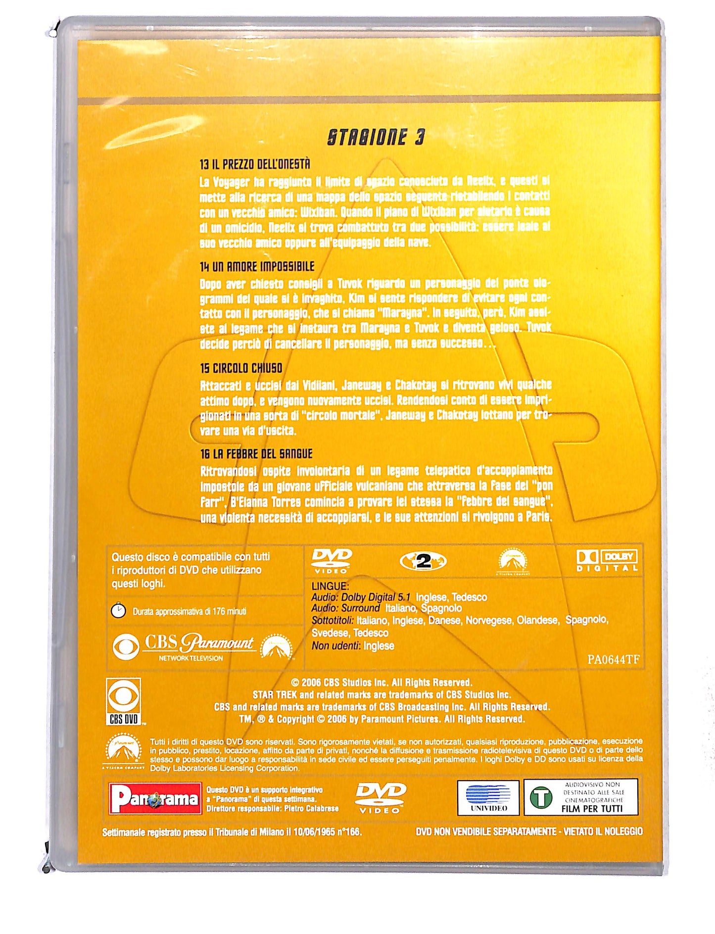 EBOND Star trek voyager stagione 3 disco 4 EDITORIALE DVD DB761410