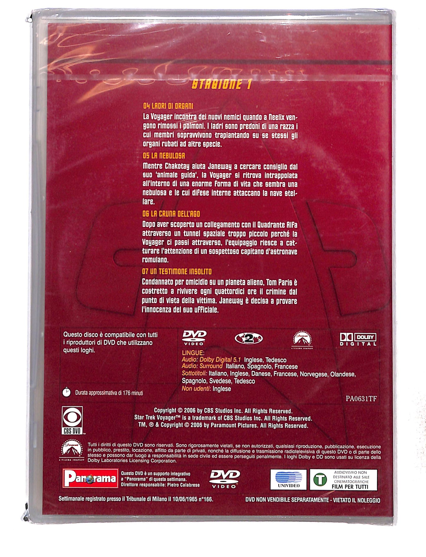 EBOND Star trek voyager stagione 1 disco 2 episodi 4 -7 DVD DB761421