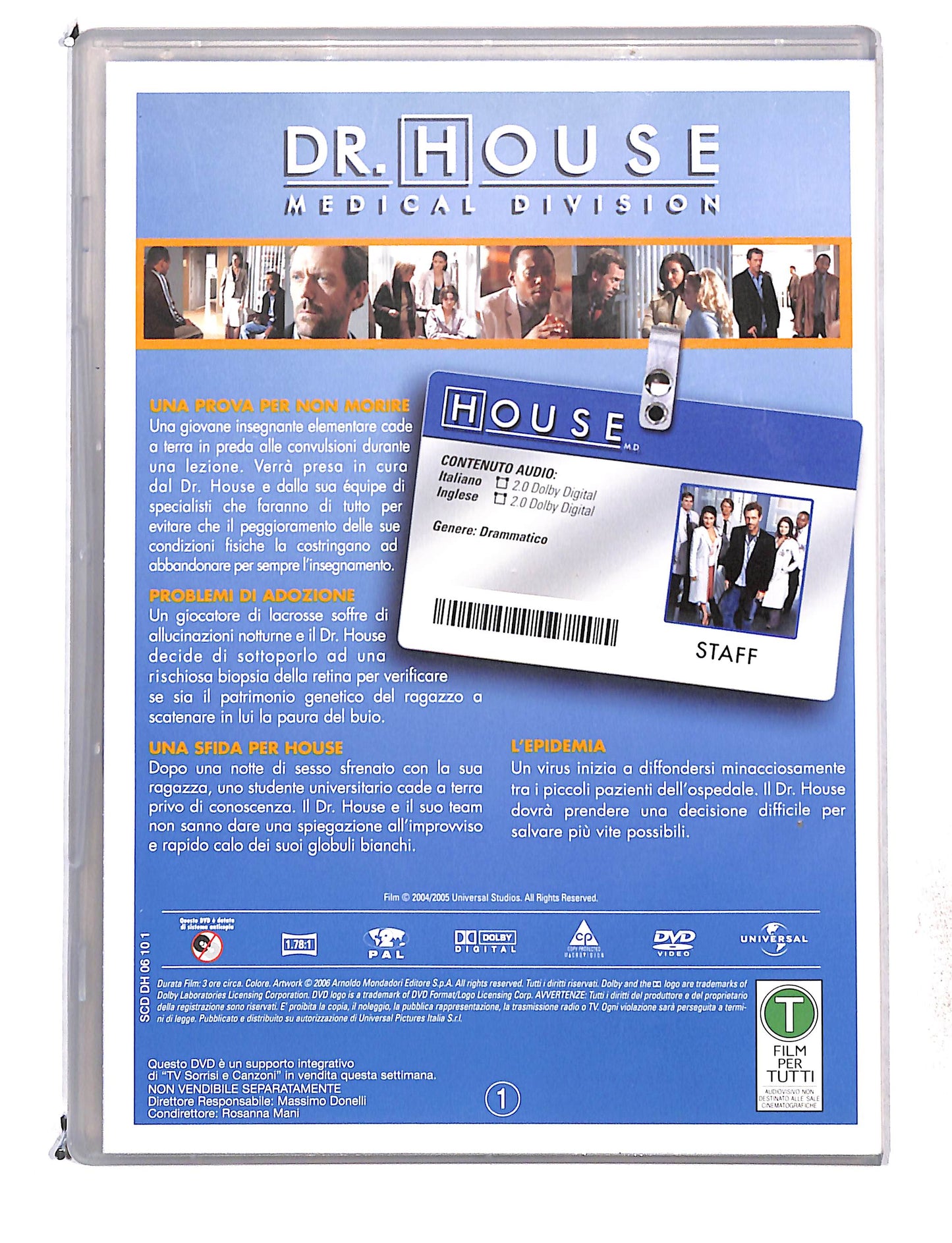 EBOND Dr house medical division stagione uno disco 1 DVD DB761434