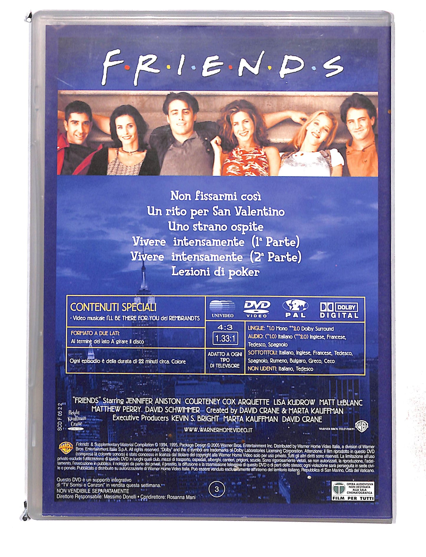 EBOND Friends stagione 1 episodi 13-18 EDITORIALE DVD DB761437