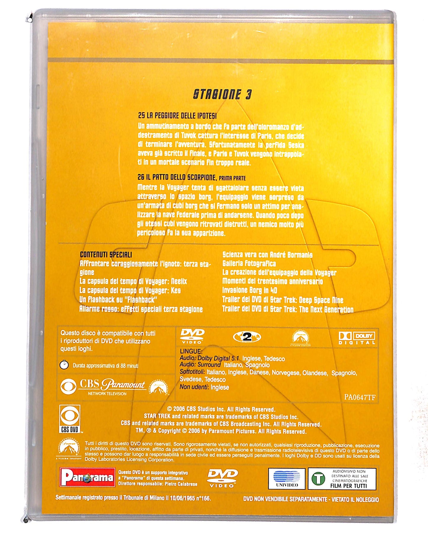 EBOND Star trek voyager stagione 3 disco 7 eps 25-26 EDITORIALE DVD DB761449