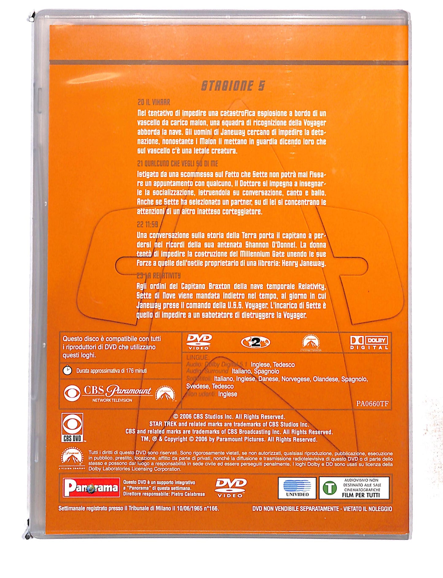 EBOND Star trek voyager stagione 5 disco 6 eps 20-23 EDITORIALE DVD DB761459