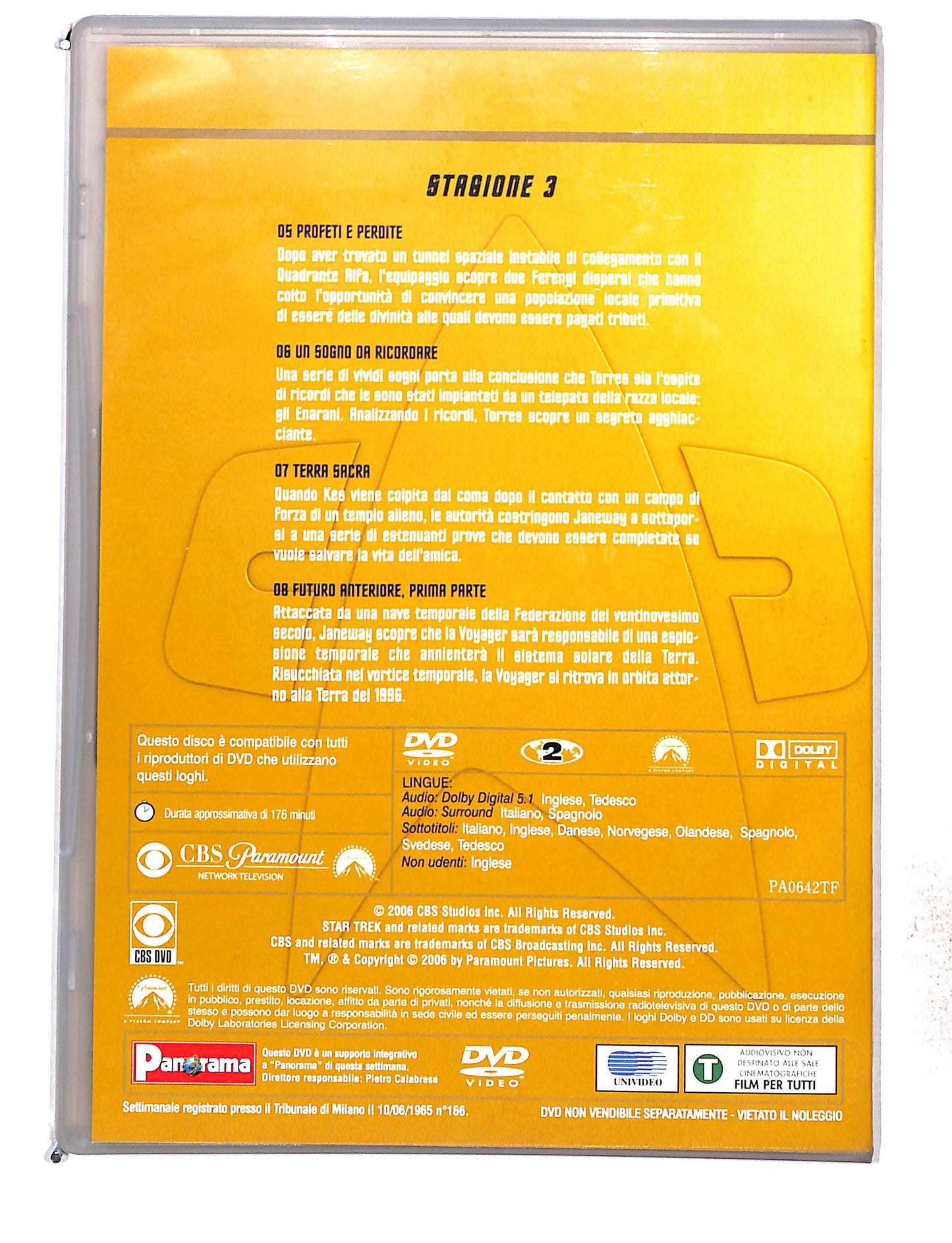 EBOND Star trek voyager stagione 3 disco 2 eps 5-8 EDITORIALE DVD DB761463