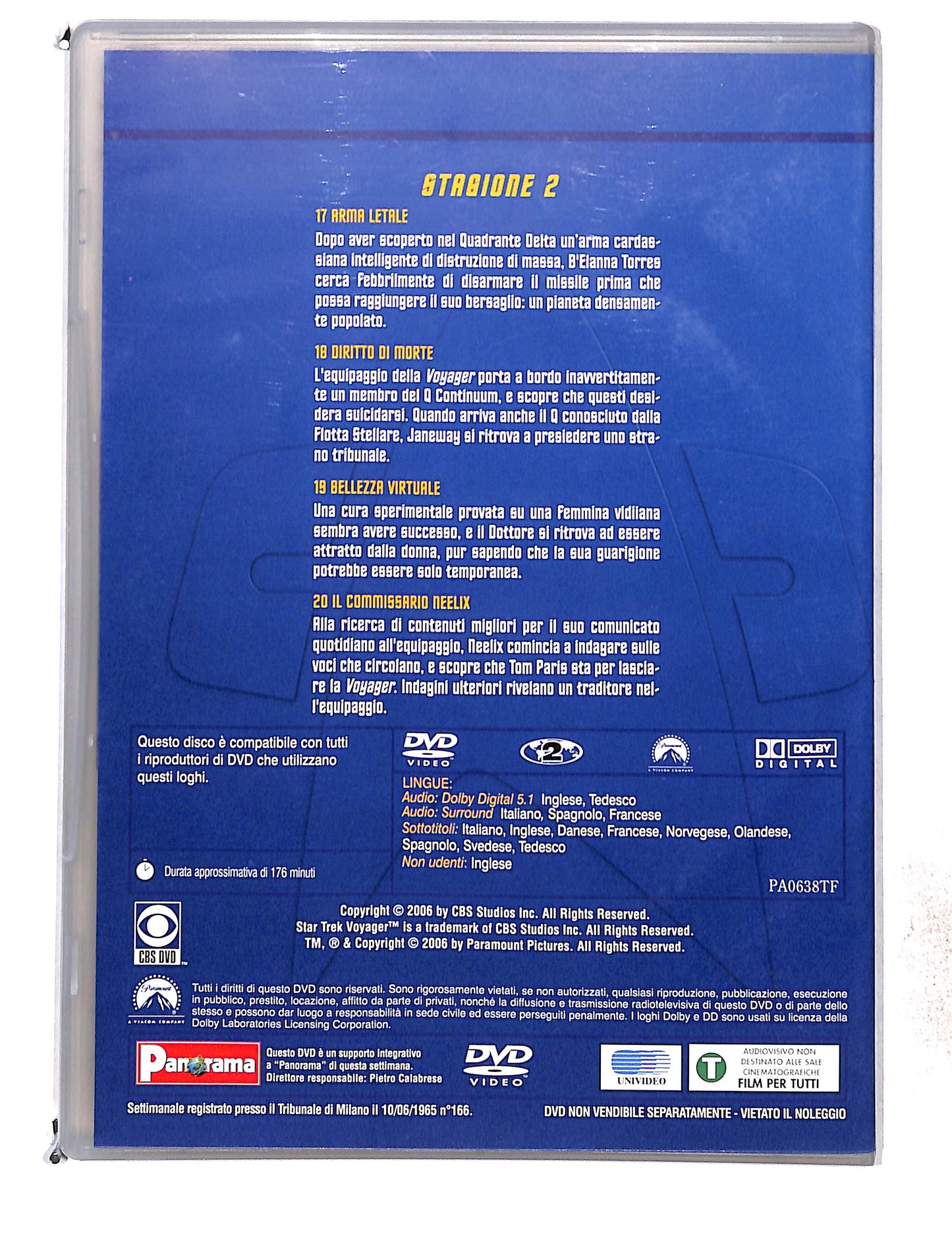 EBOND Star trek voyager stagione 2 disco 5 eps 17-20 EDITORIALE DVD DB761471