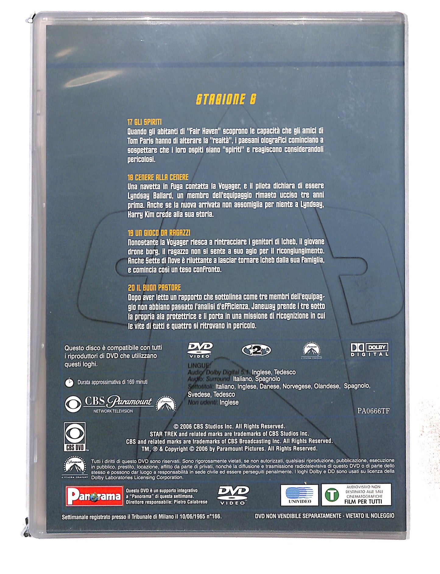 EBOND Star Trek Voyager Stagione 6 disco 5 eps 17-20 EDITORIALE DVD DB761479