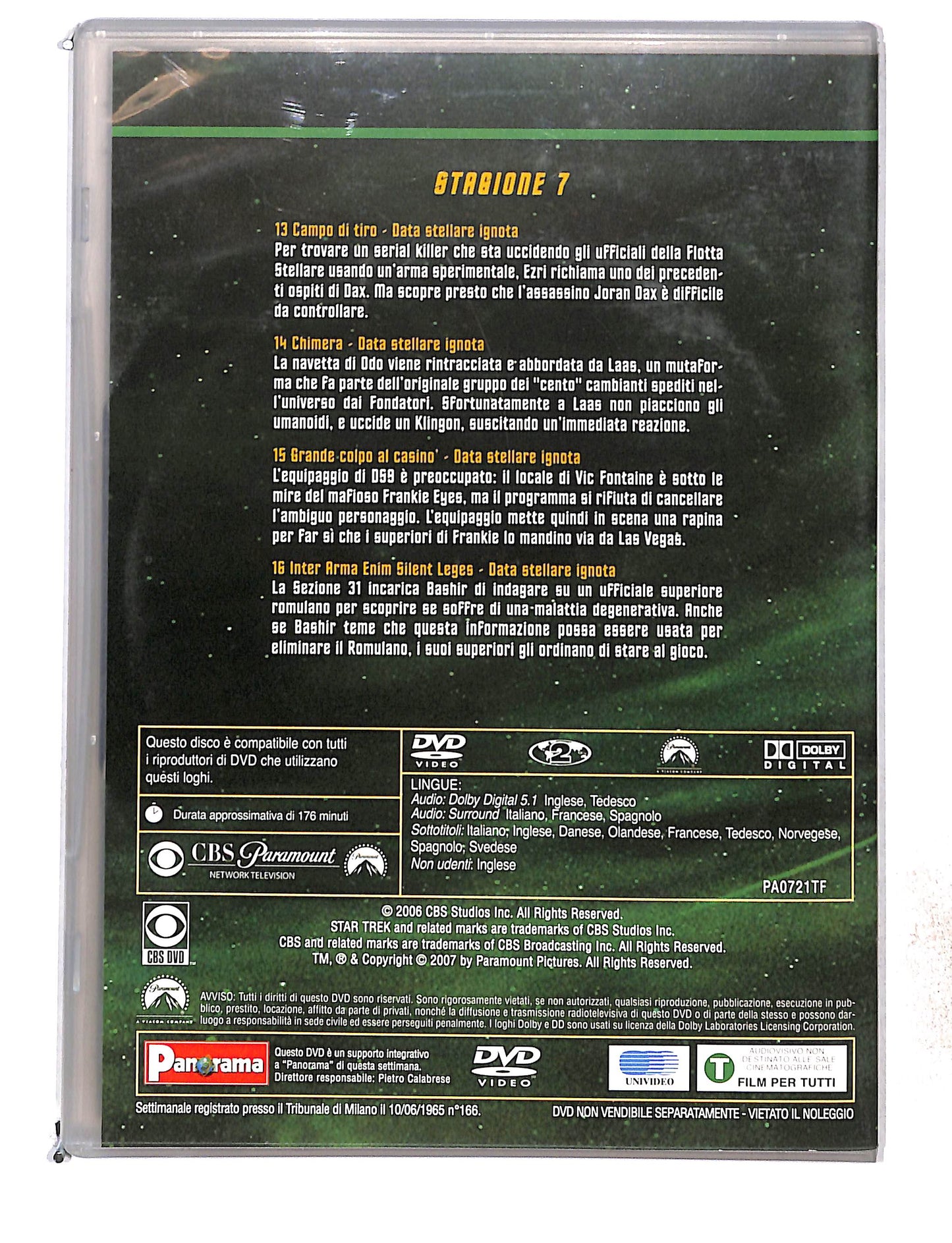 EBOND Star trek deep apace nine stagione 7 disco 4 eps 13-16 DVD DB761485