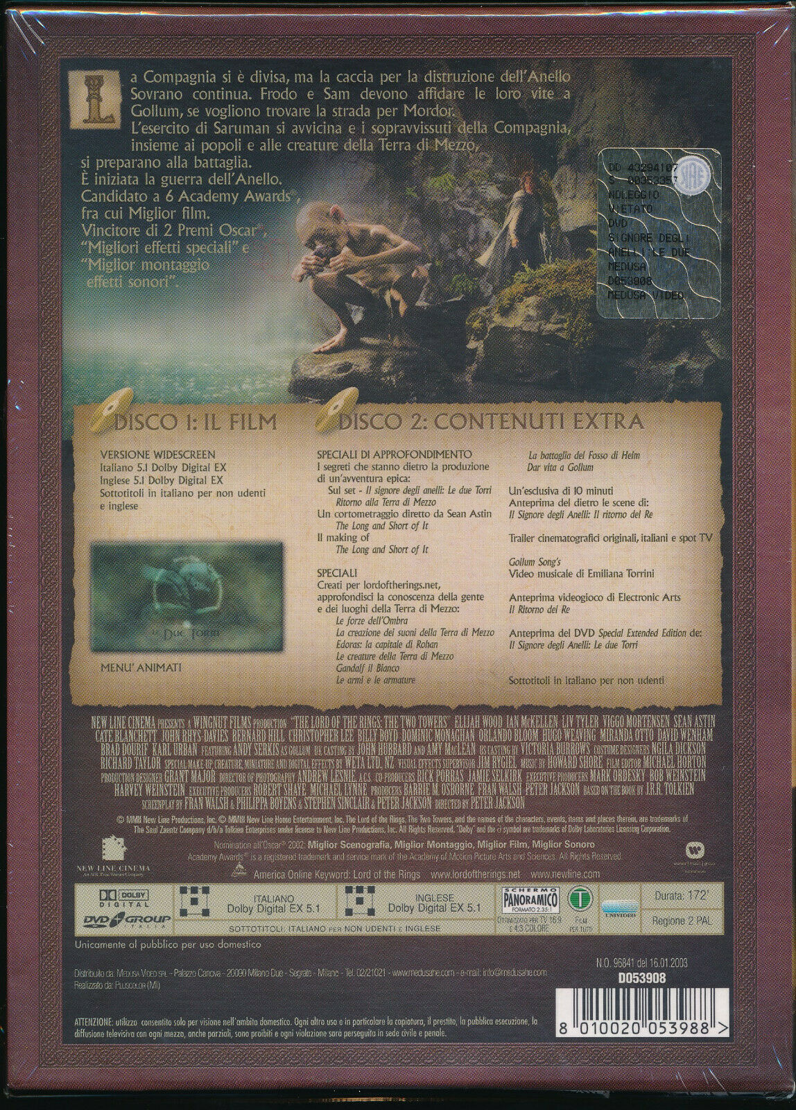 EBOND Il Signore Degli Anelli Le Due Torri DVD DB763333