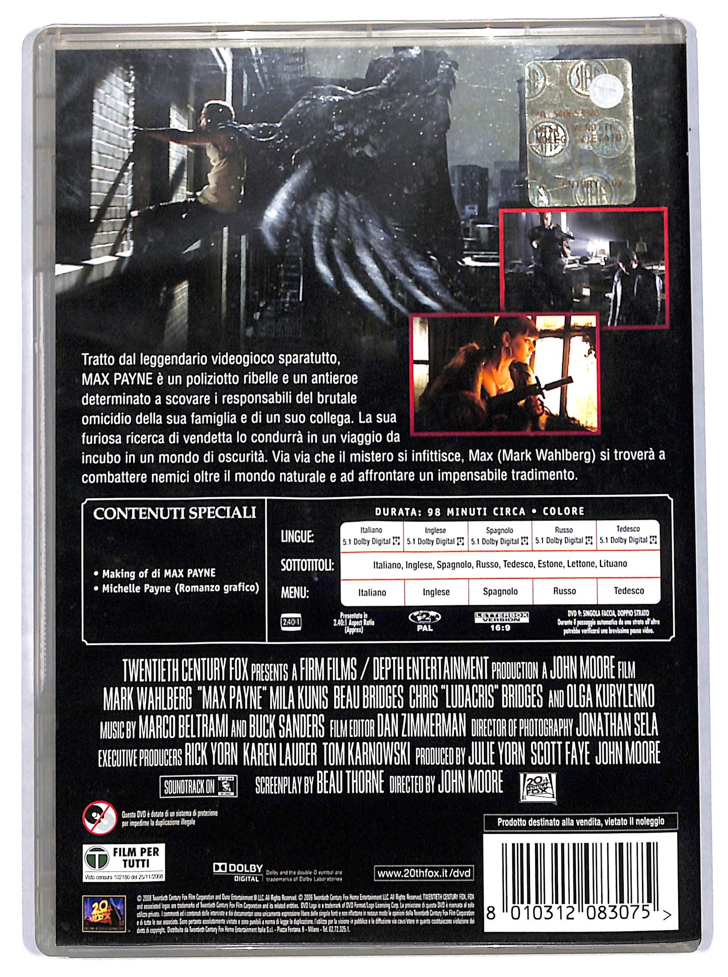 EBOND max payne DVD DB763462