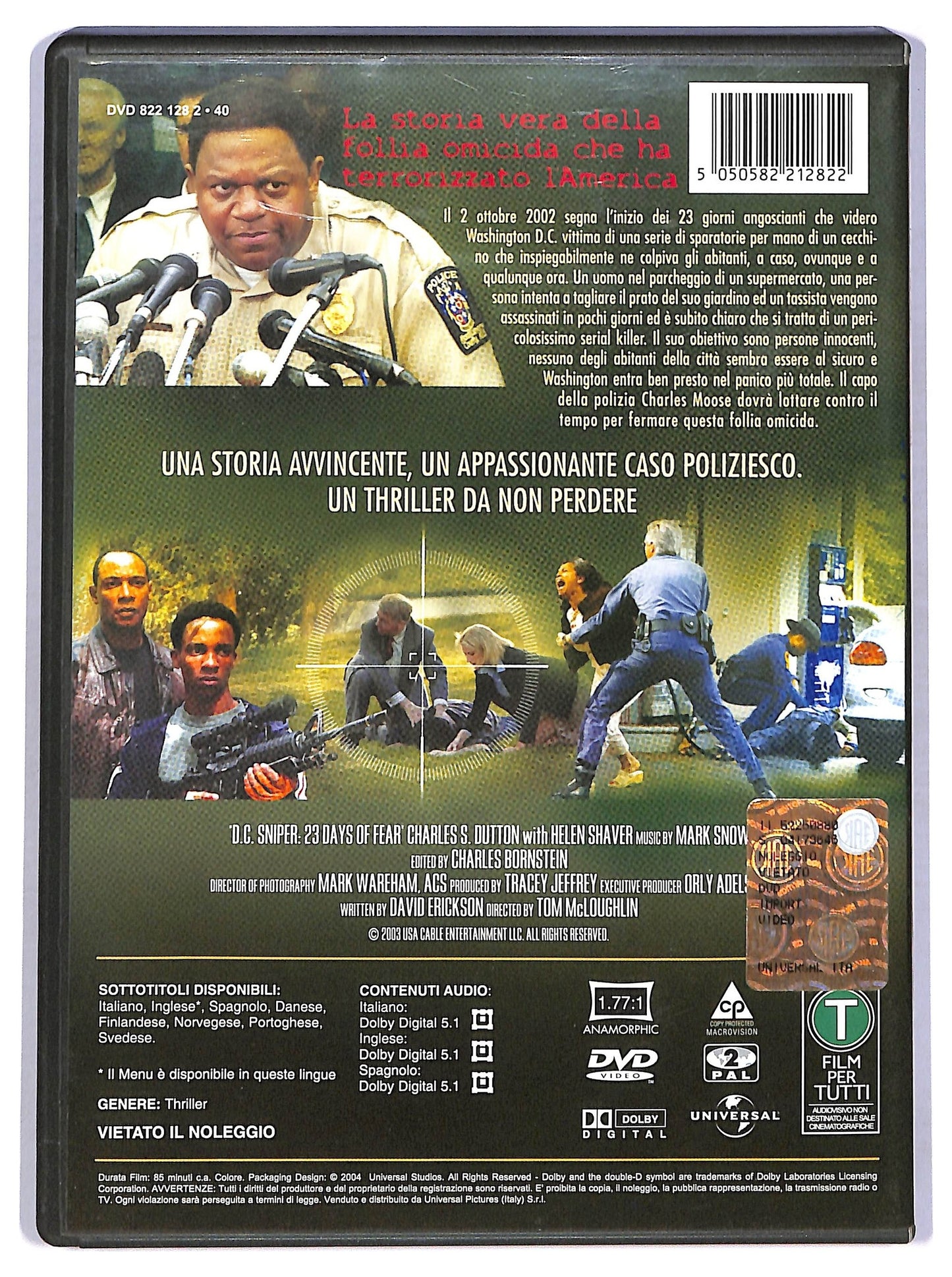 EBOND Sniper - 23 Giorni Di Terrore A Washington D.c. NOLEGGIO DVD DB763642