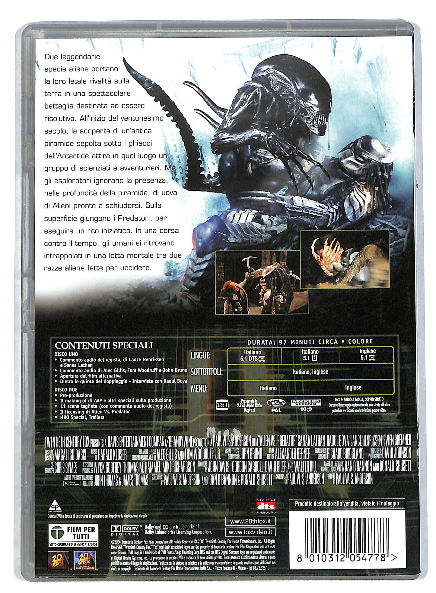 EBOND Alien vs Predator EDIZIONE SPECIALE DVD DB763647