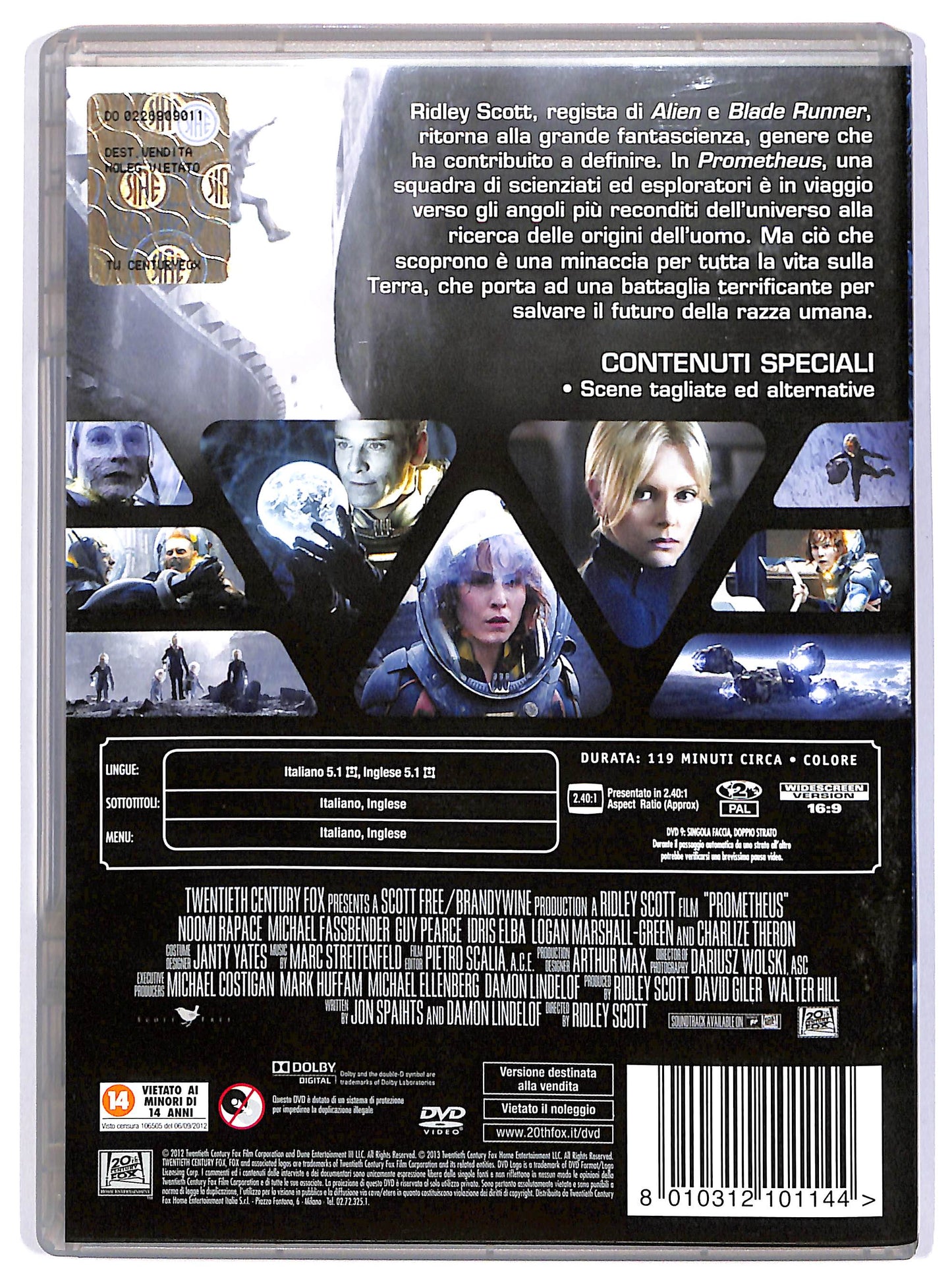 EBOND Prometheus DVD DB763653