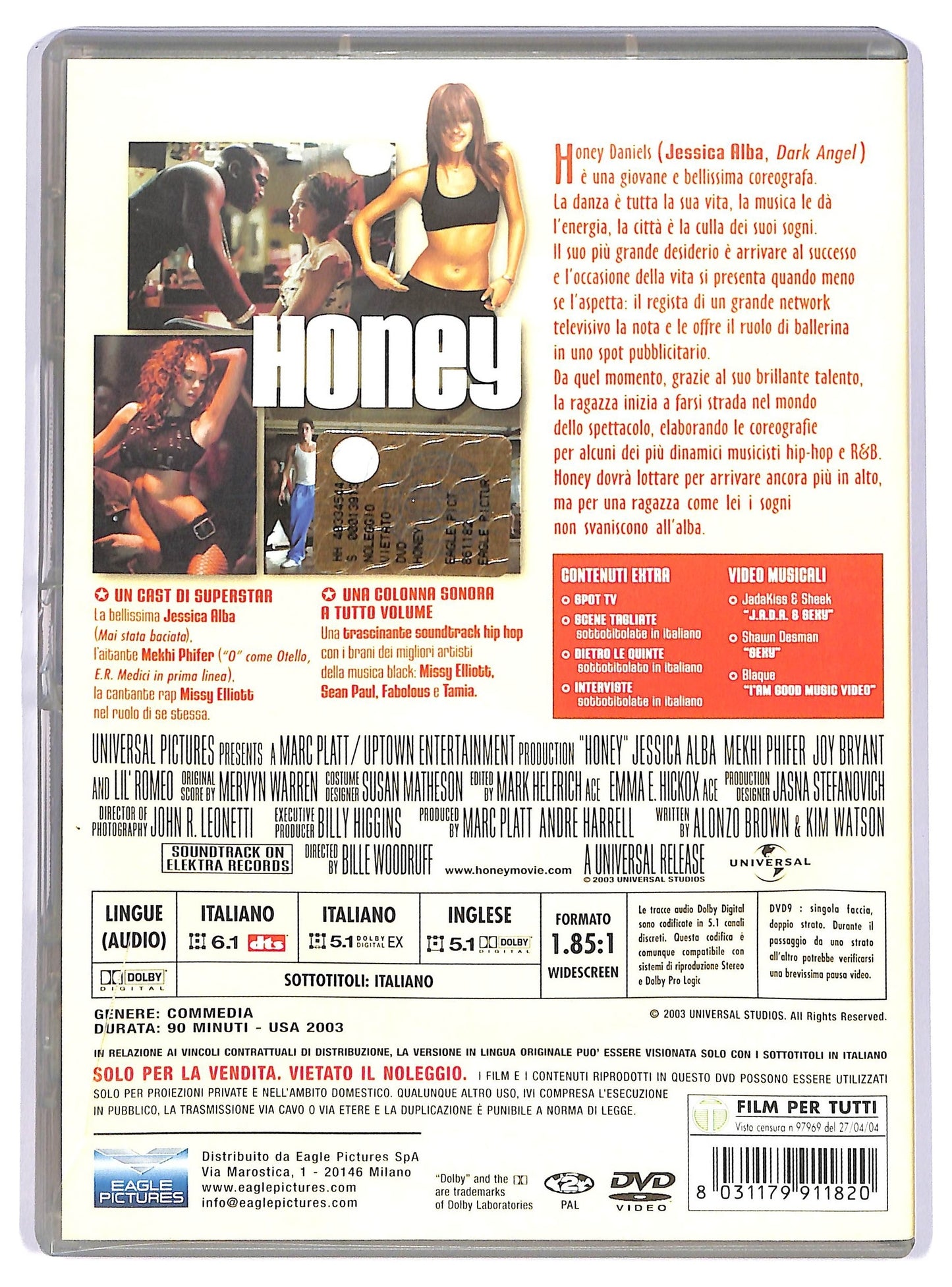 EBOND Honey NOLEGGIO DVD DB763846