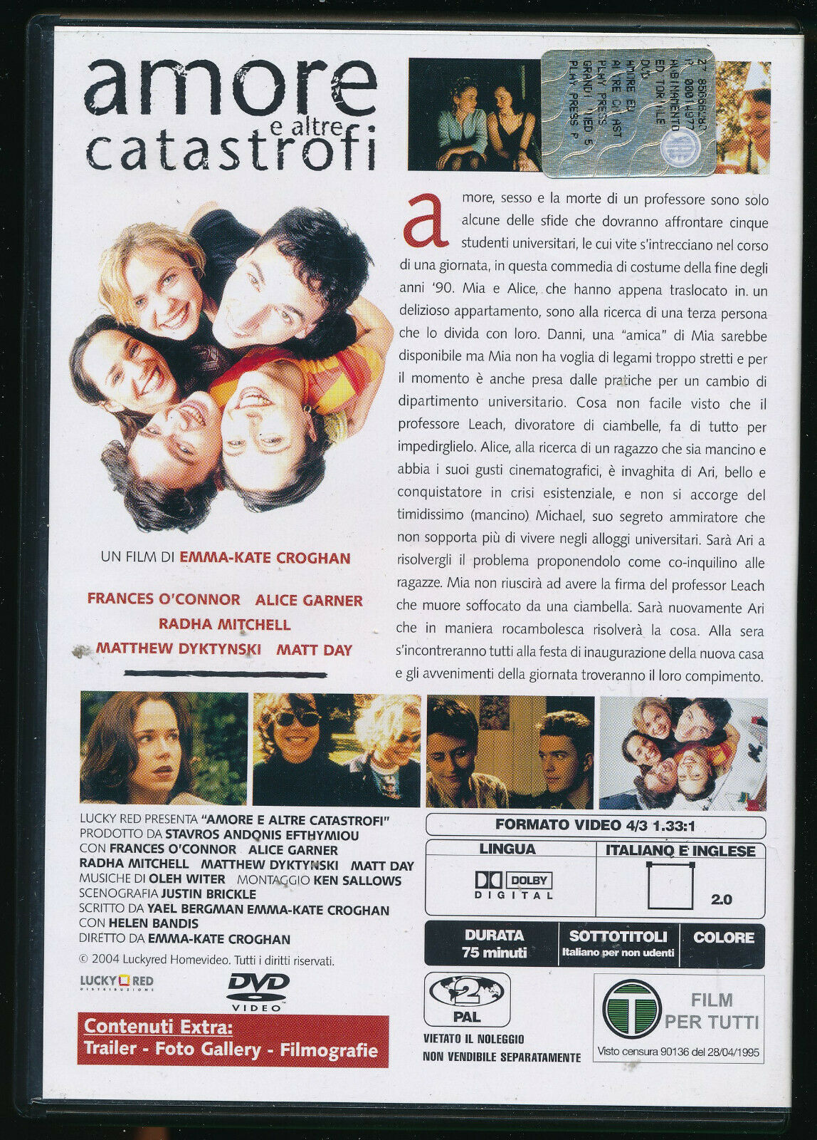 EBOND Amore e Altre Catastrofi DVD DB765105