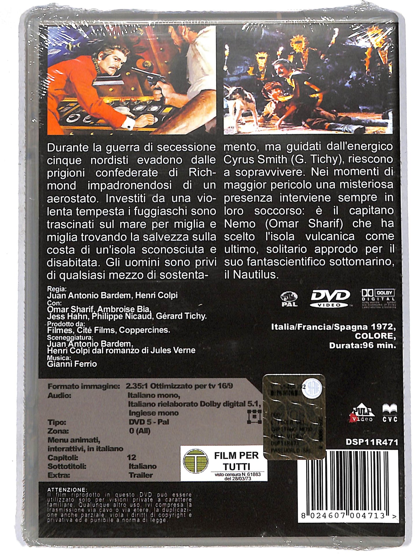 EBOND l'isola misteriosa e il capitano nemo NOLEGGIO DVD DB765108