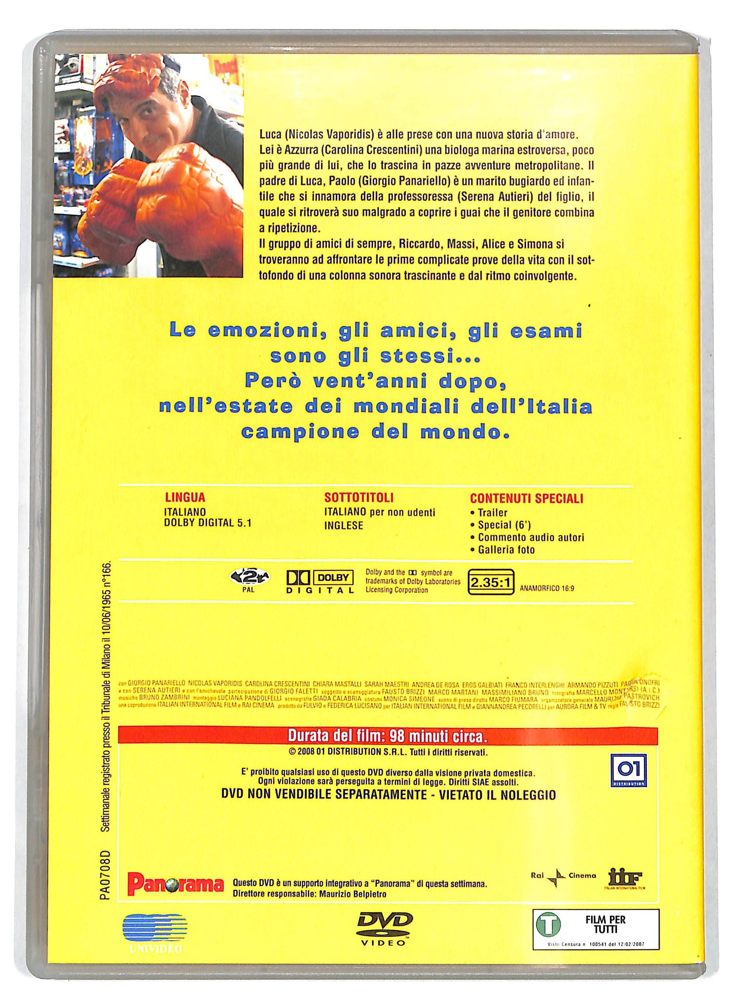 EBOND Notte prima degli esami - Oggi EDITORIALE DVD DB765114