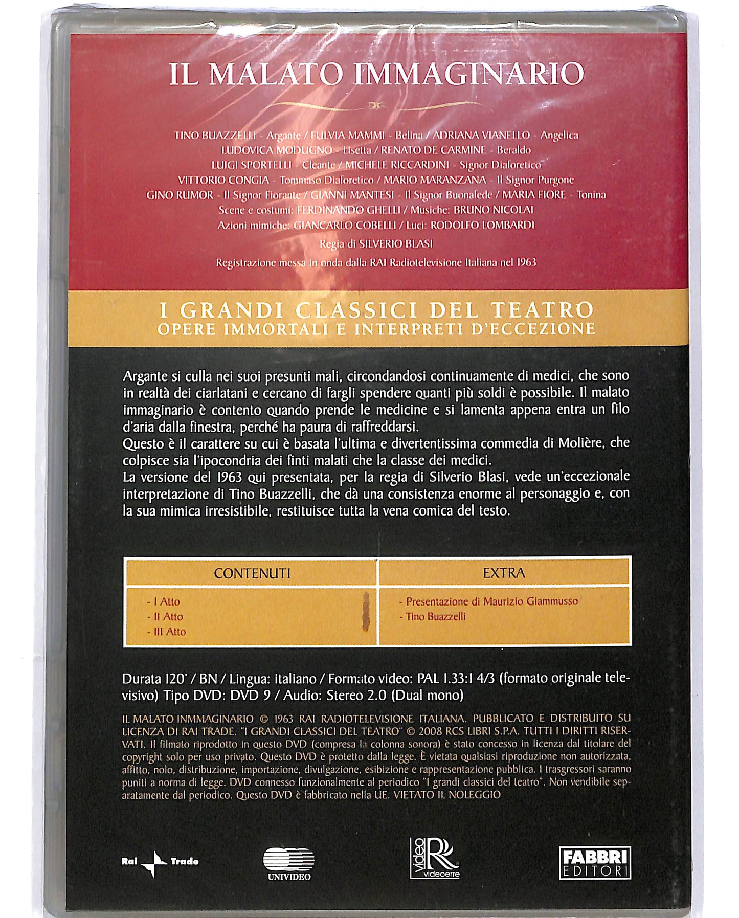 EBOND Il malato immaginario Moliere EDITORIALE DVD DB765162