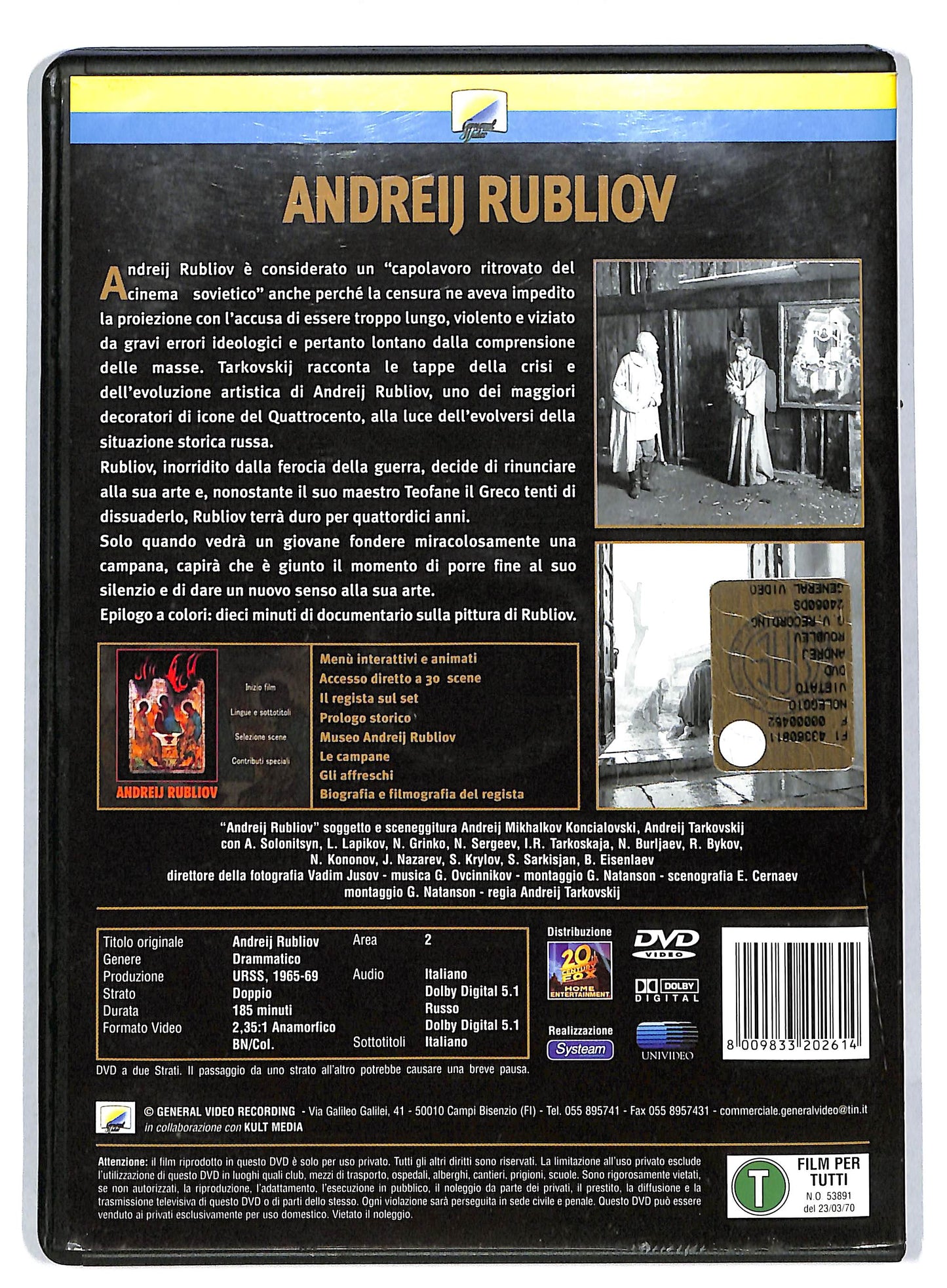 EBOND Andreij Rubliov DVD DB765917