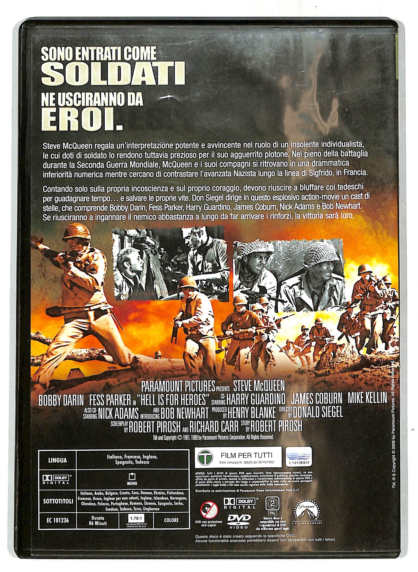 EBOND Stive McQeen - L'inferno e per gli eroi EDITORIALE DVD DB765938