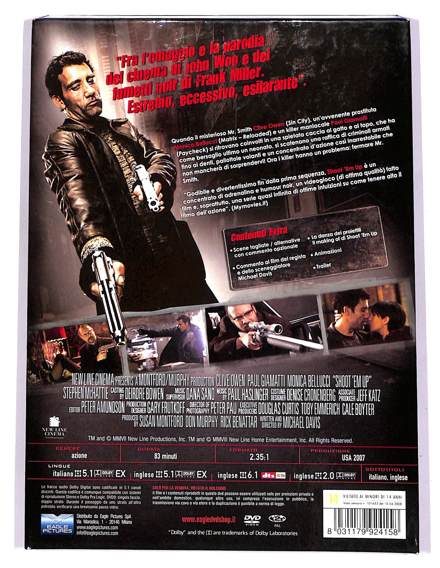 EBOND Shoot 'Em Up - Spara o muori! DIGIPACK DVD DB766416