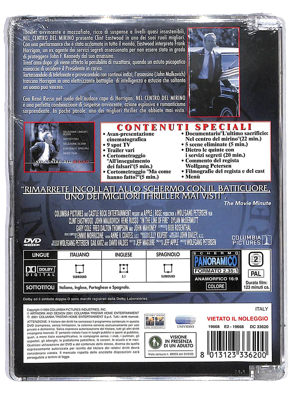 EBOND Nel centro del mirino SJB COLLECTOR'S EDITION DVD DB766428