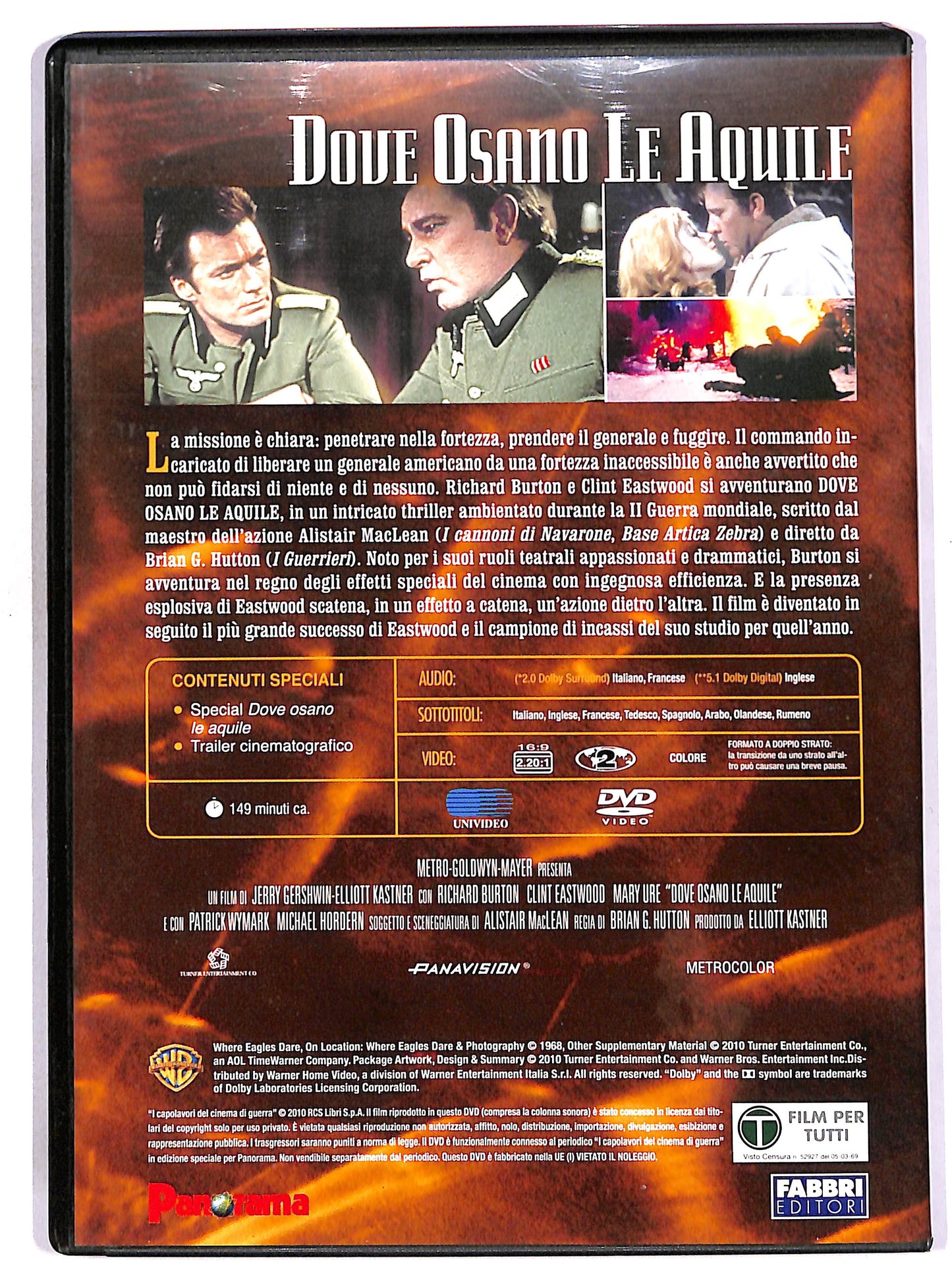 EBOND Dove osano le aquile EDITORIALE DVD DB767008