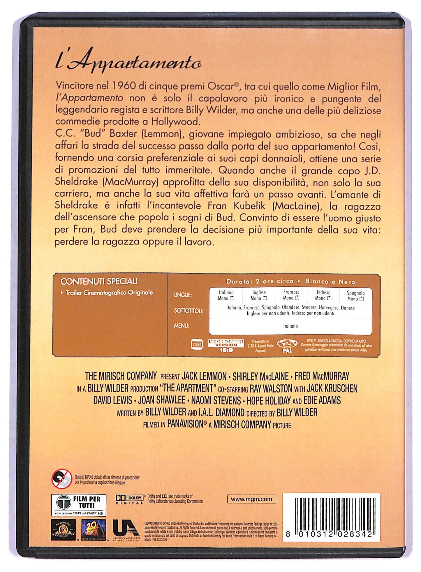 EBOND L'appartamento DVD DB767028