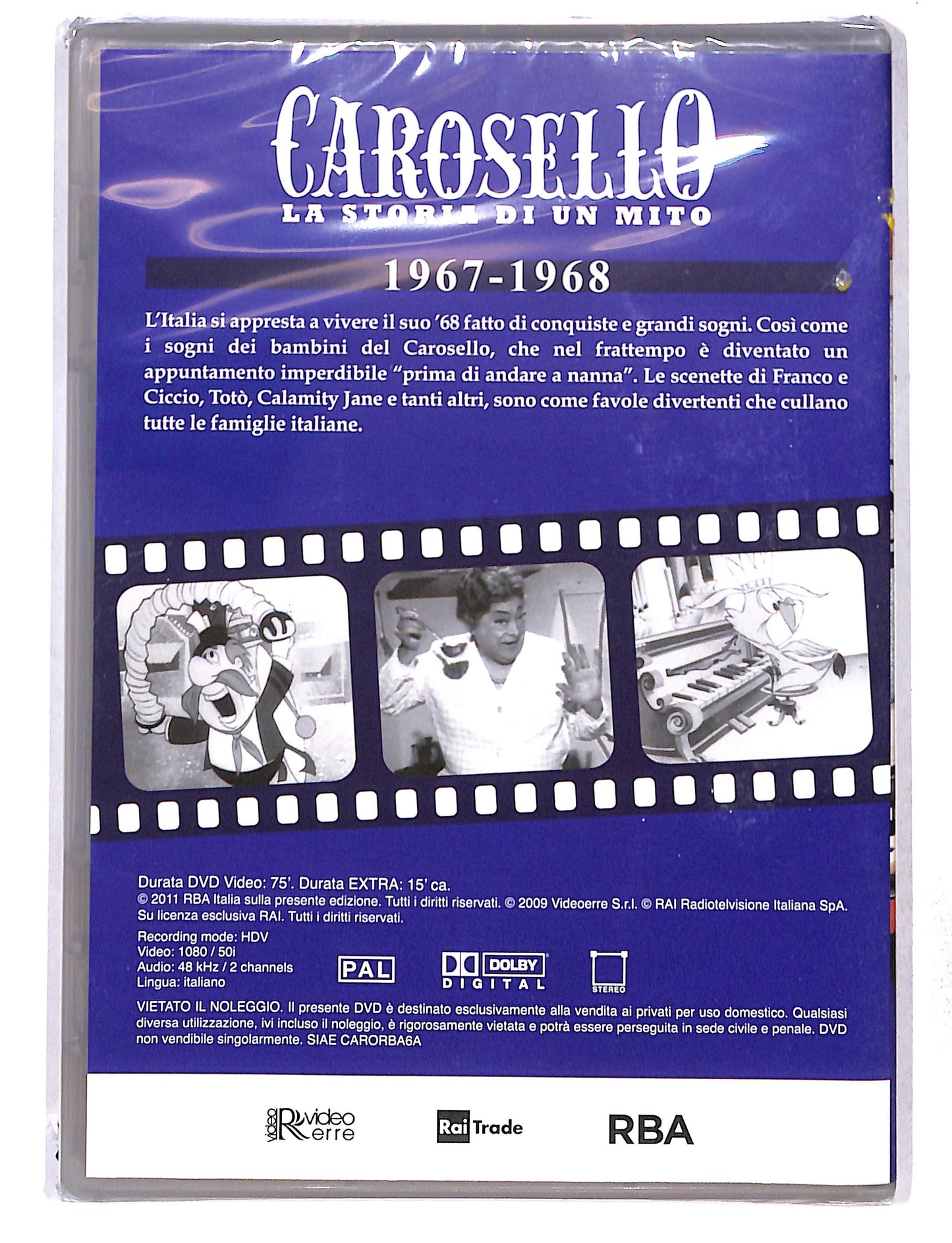 EBOND Carosello - la storia di un mito vol 6 - 1967-1968 EDITORIALE DVD DB768438
