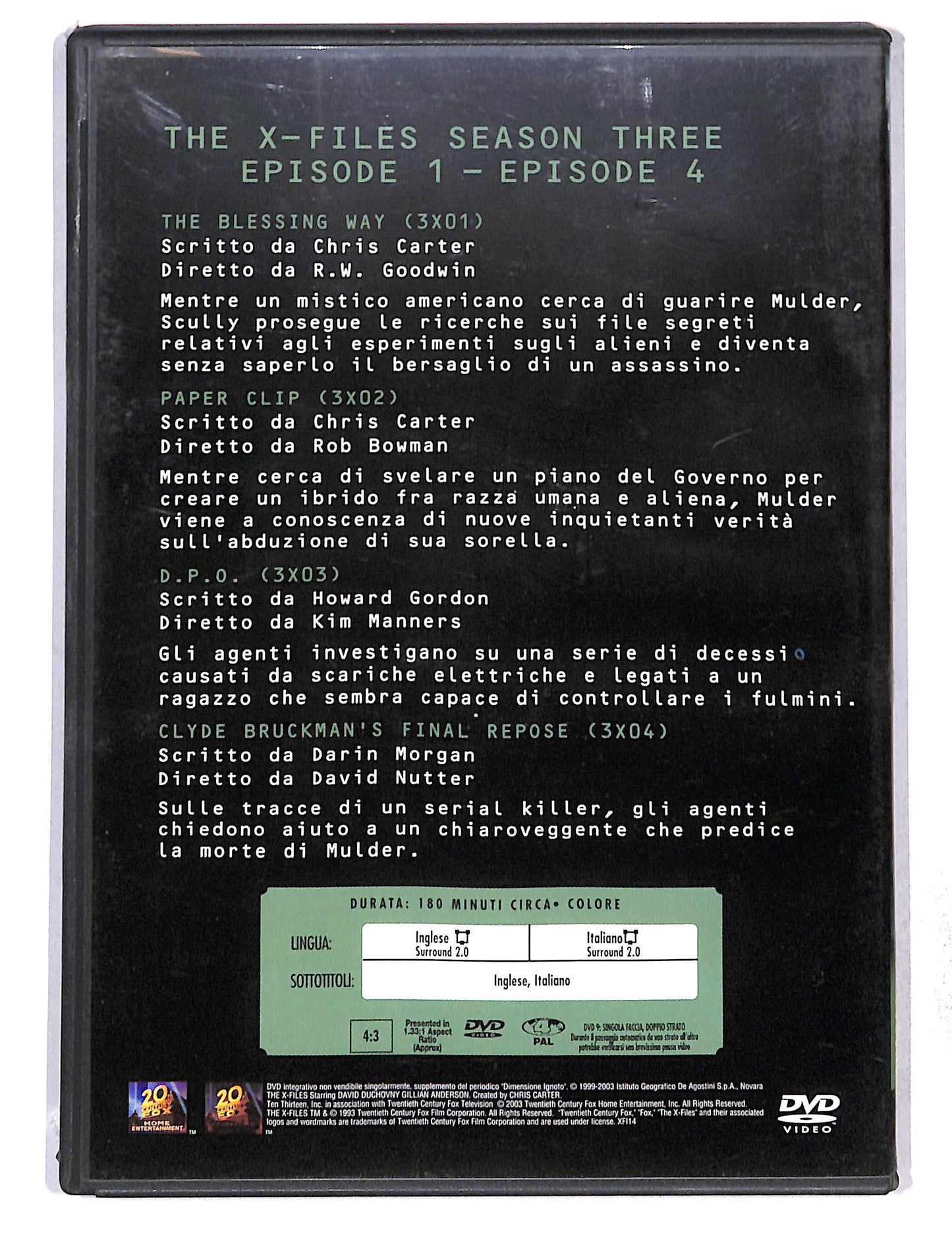 EBOND The X Files season three vol.1 EDITORIALE DVD DB768459