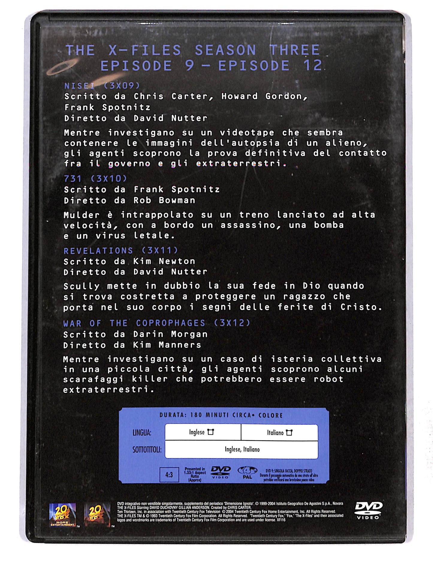 EBOND The X Files collection season three vol 3 EDITORIALE DVD DB768461