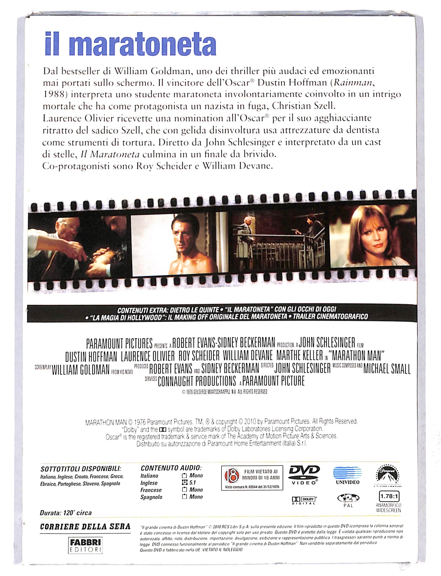 EBOND Dustin Hoffman - Il Maratoneta EDITORIALE DVD DB768606