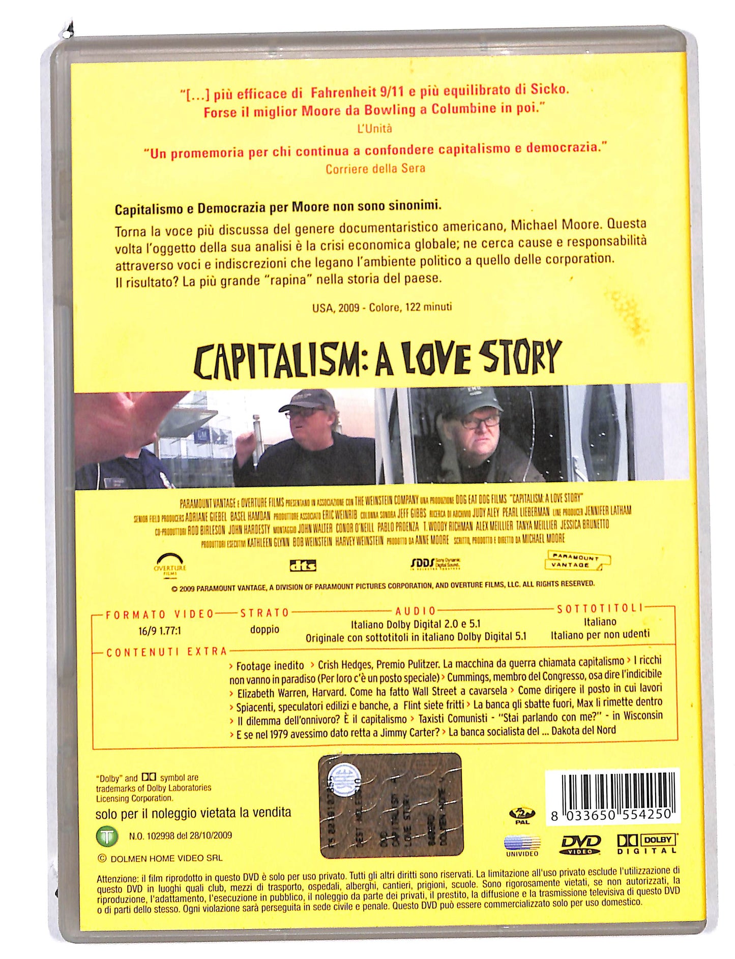 EBOND Capitalism - A love story NOLEGGIO DVD DB768610