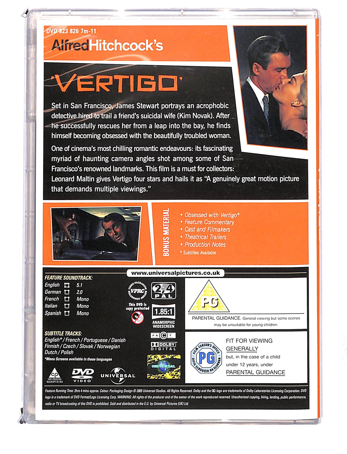 EBOND Alfred Hitchcock's -Vertigo DVD DB768625