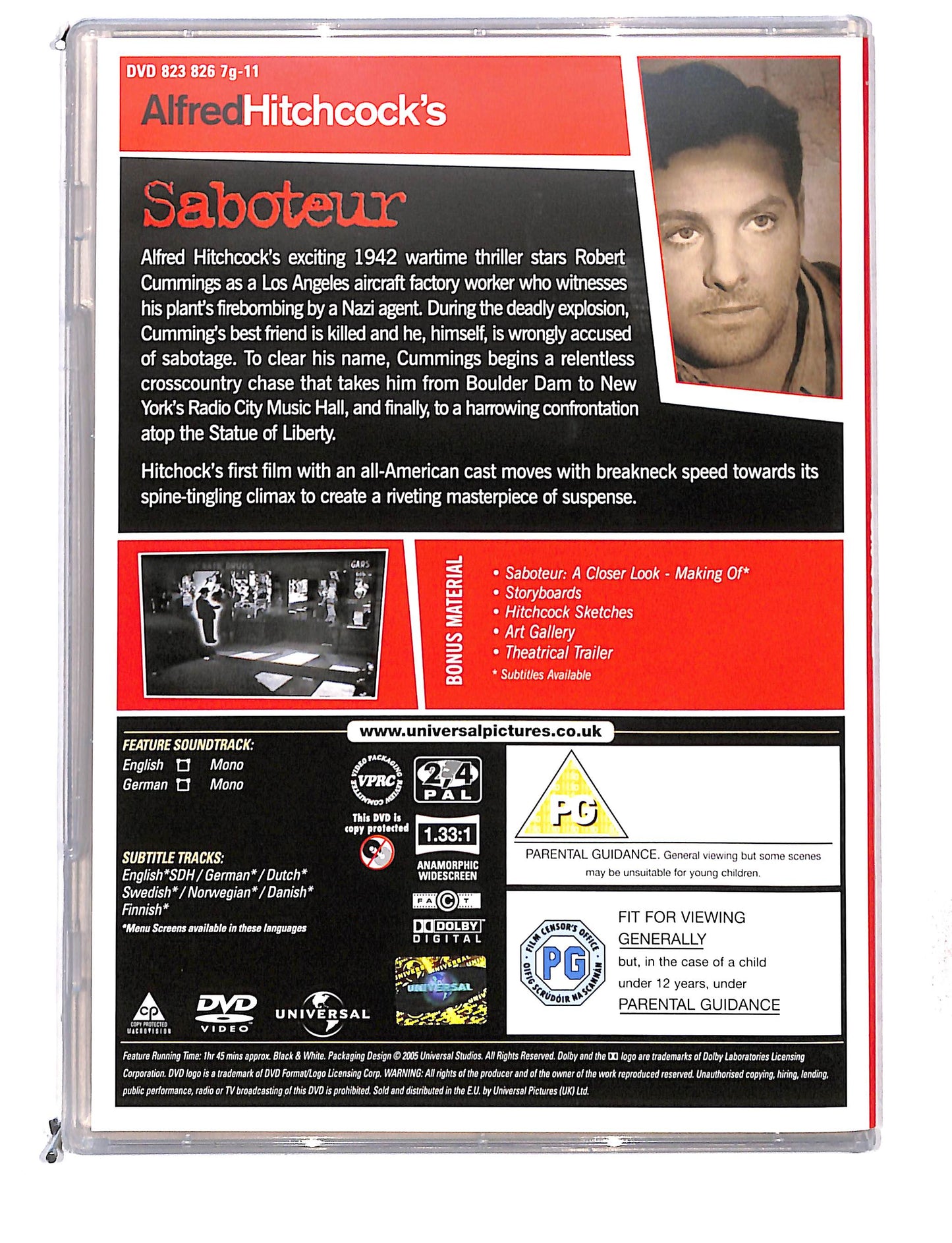 EBOND Alfred Hitchcock's - Saboteur SLIMCASE DVD DB768631