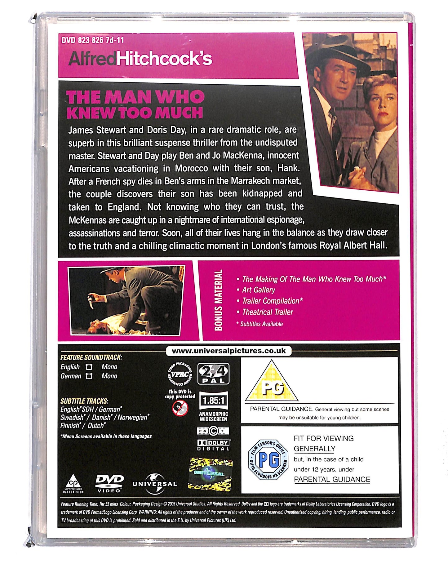 EBOND Alfred Hitchcock's - The Man who knew too much SLIMCASE DVD DB768634