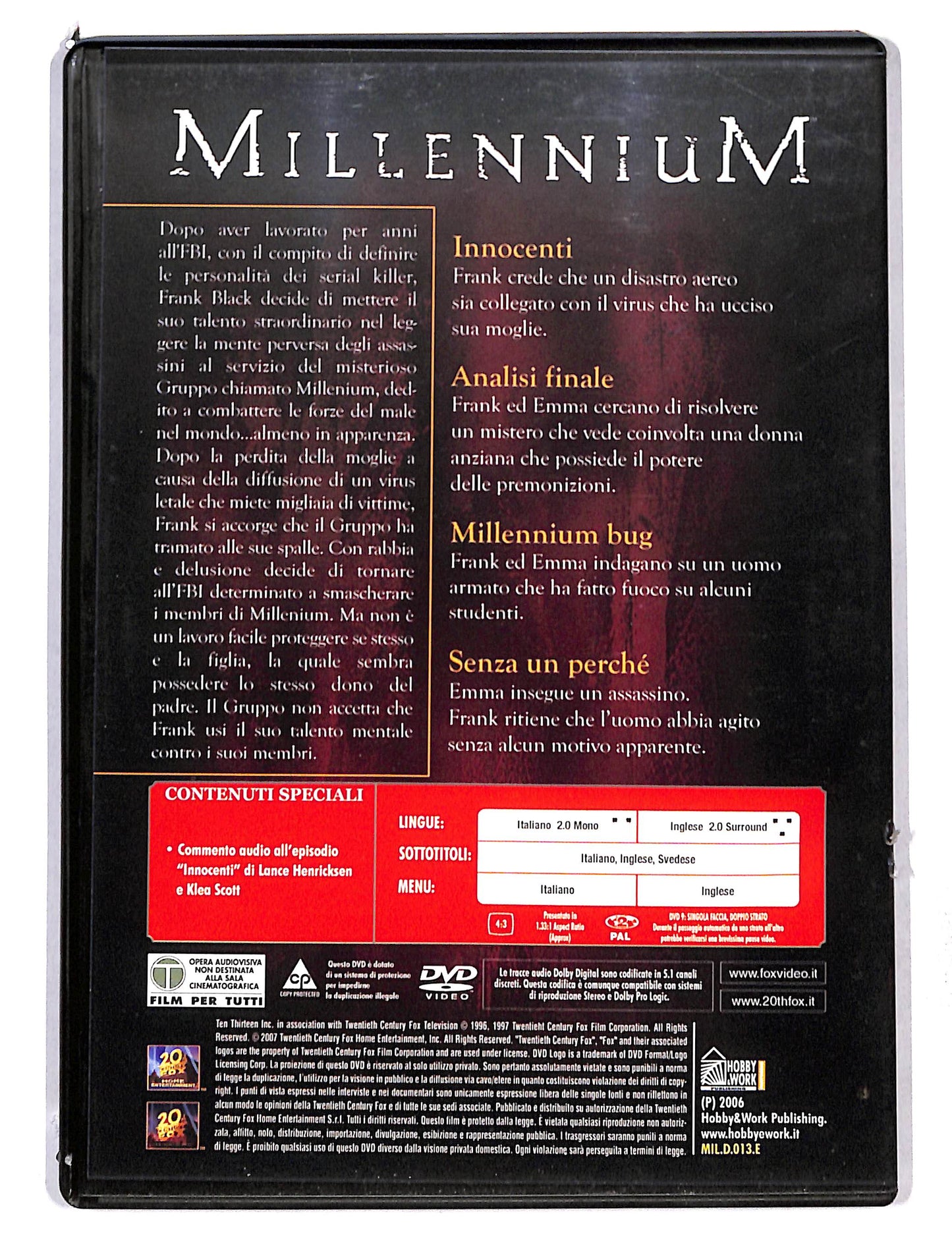 EBOND Millenium Prima Stagione vol.13 EDITORIALE DVD DB768640