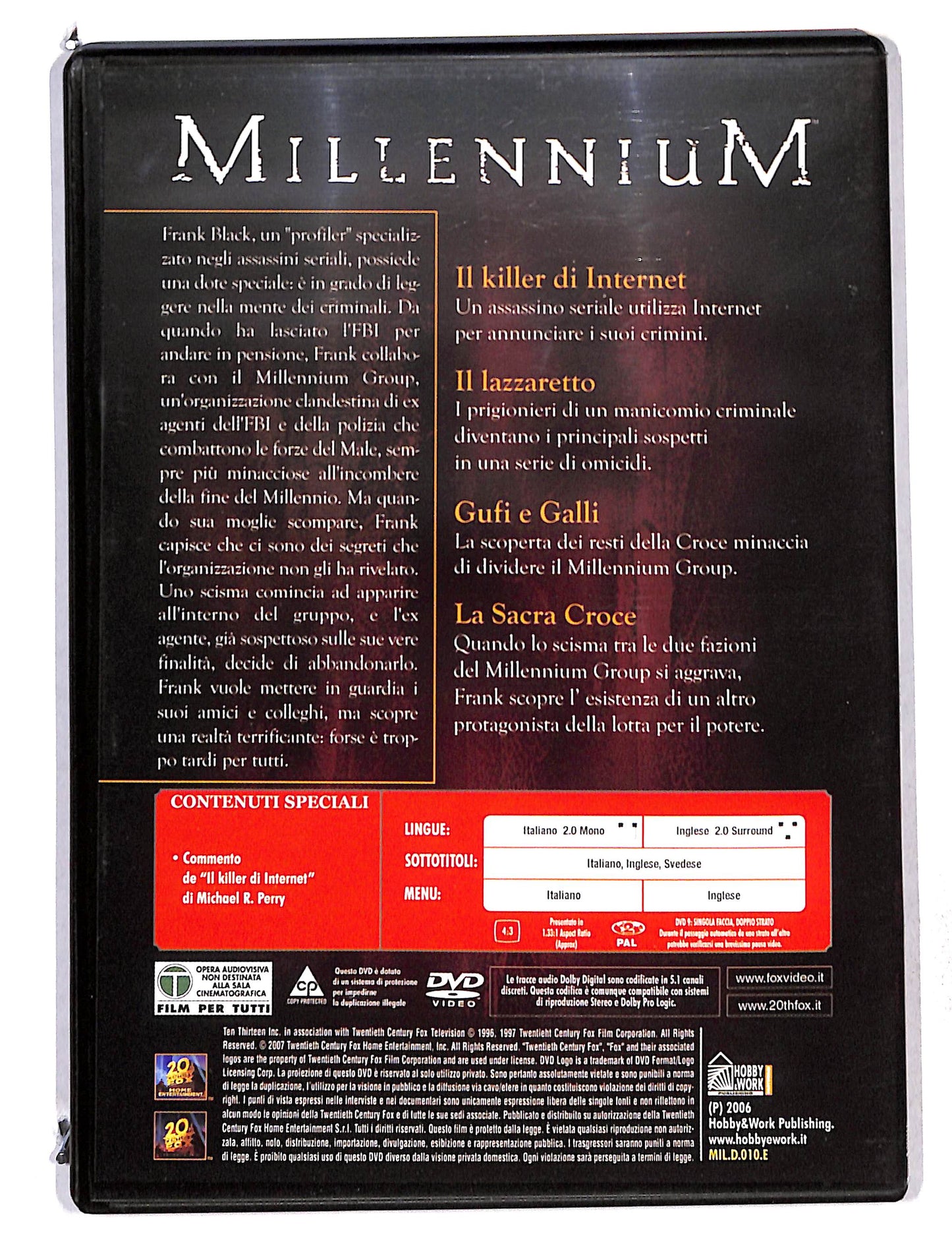 EBOND Millennium Seconda Stagione vol 10 EDITORIALE DVD DB768645