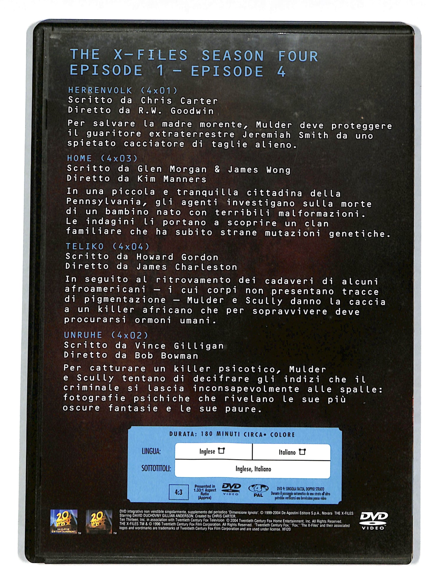 EBOND The X-Files season four vol 1 EDITORIALE DVD DB768648