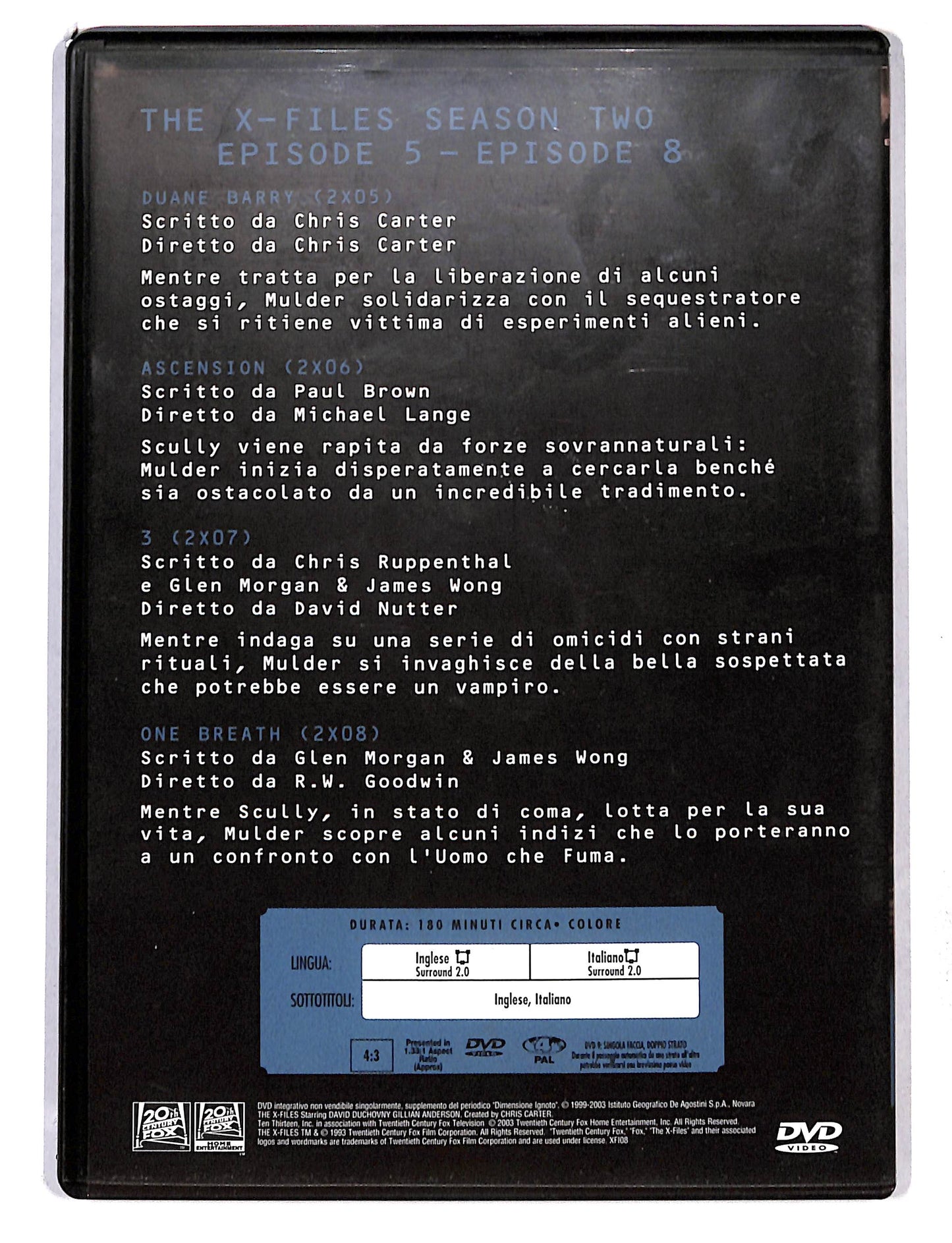 EBOND The X Files seasone two vol.2 EDITORIALE DVD DB768650