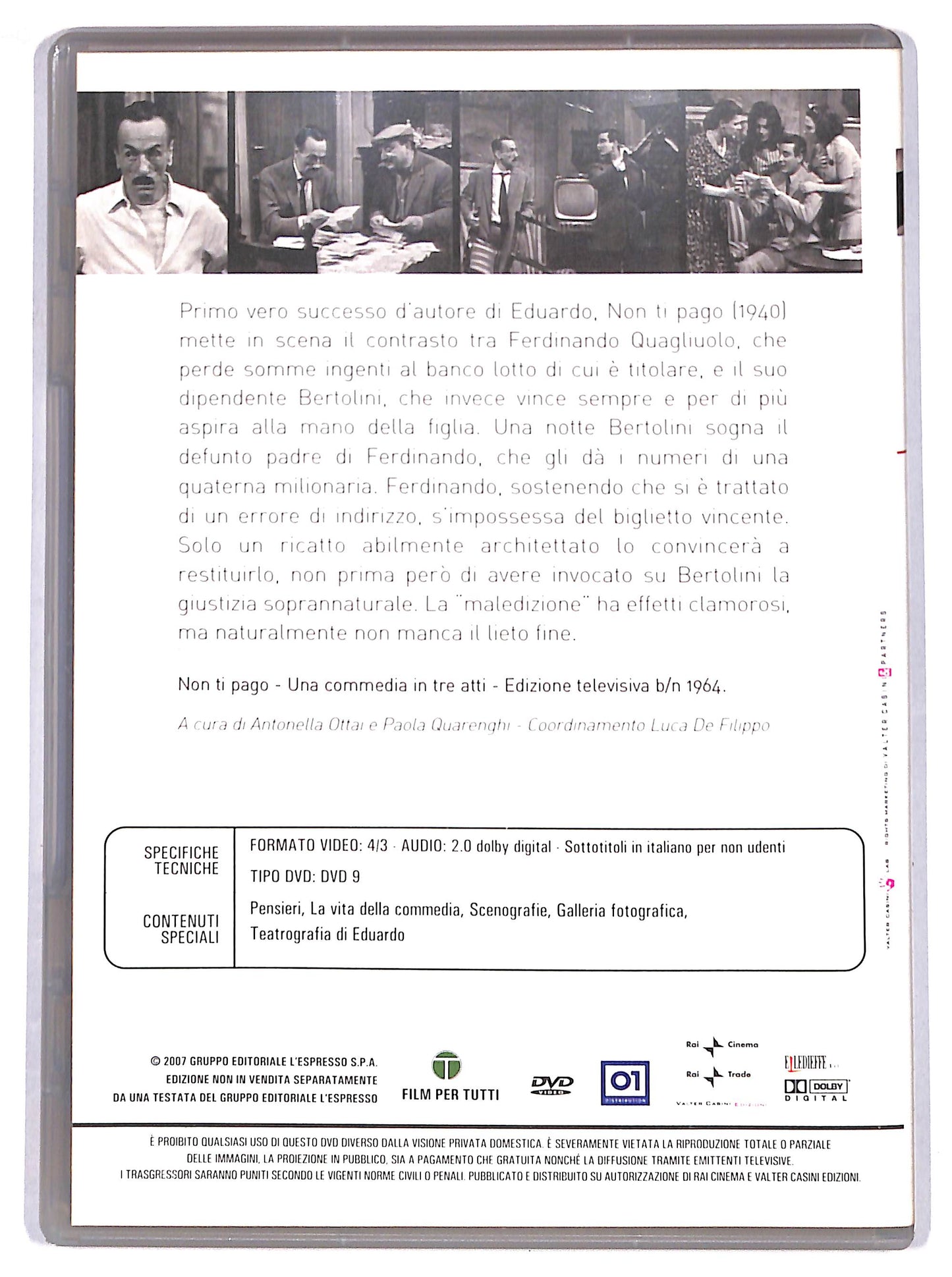 EBOND Non ti pago - EDITORIALE DVD DB768833