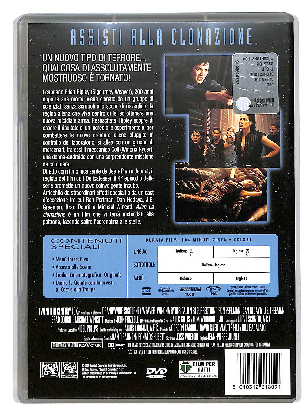 EBOND Alien - La clonazione NOLEGGIO DVD DB768846