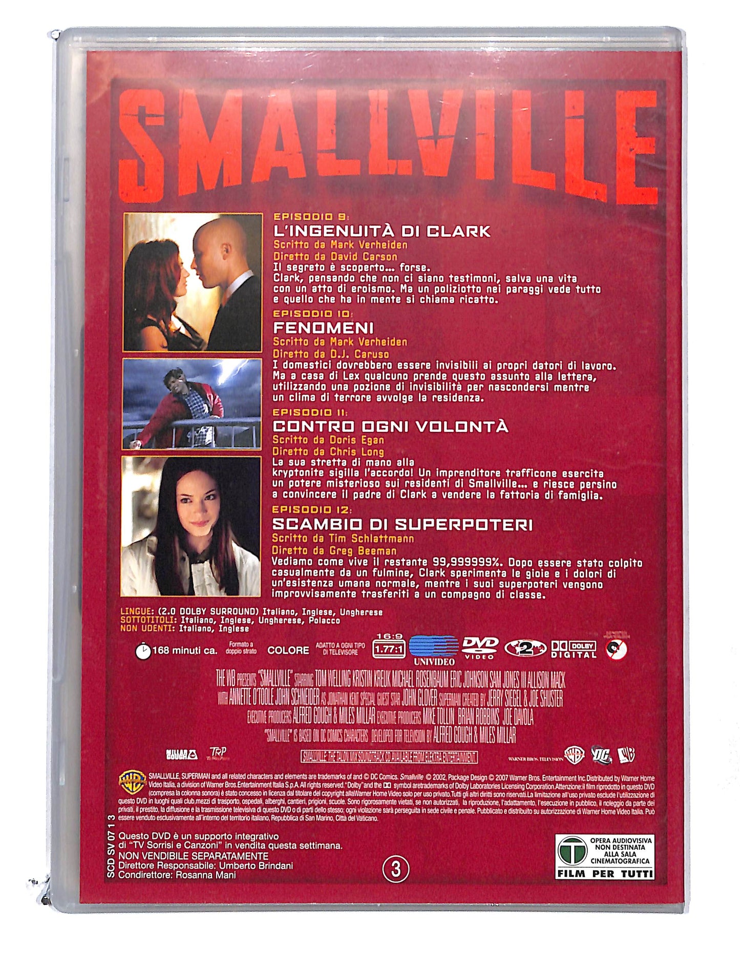 EBOND Smallville stagione Uno disco tre EDITORIALE DVD DB769113