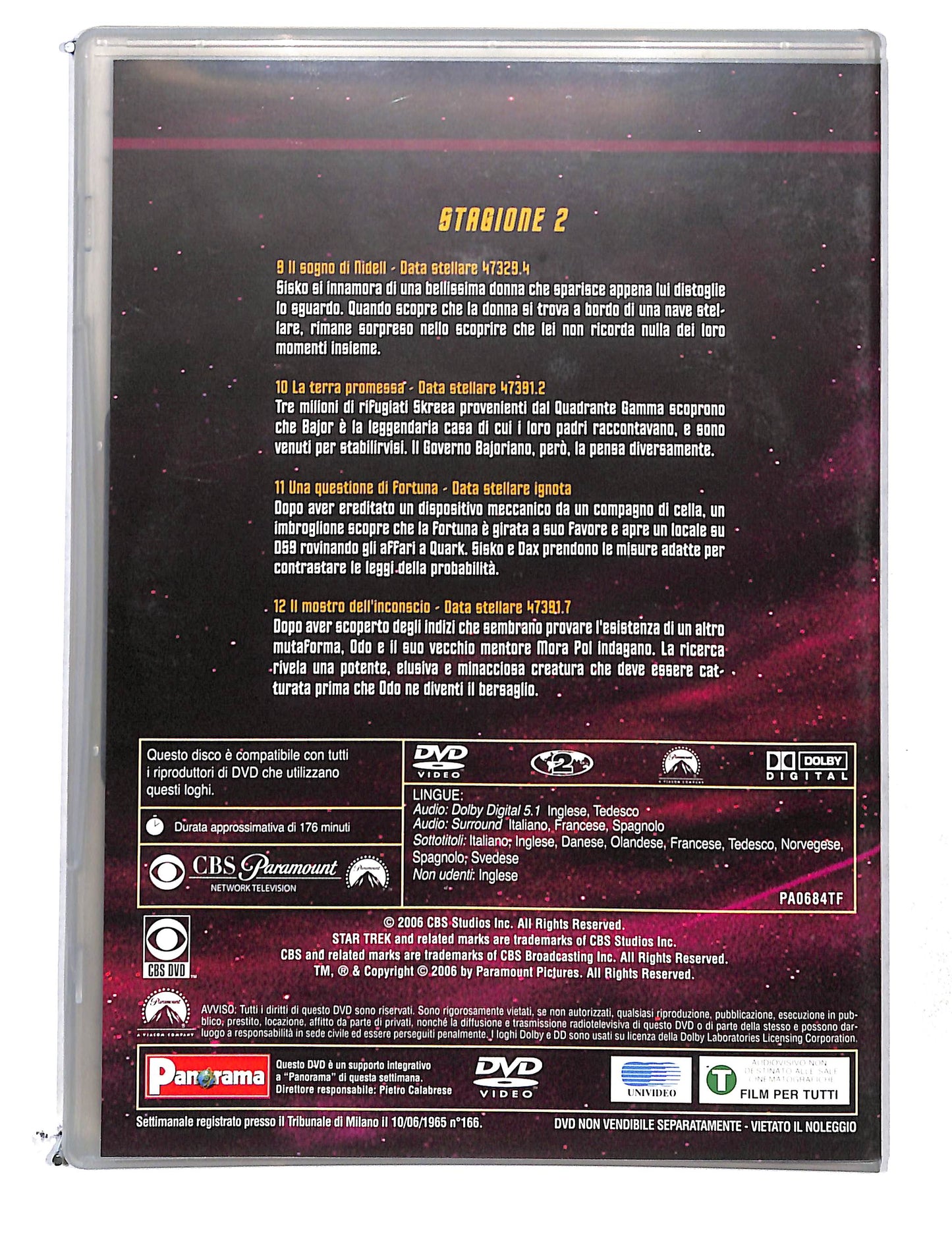 EBOND Star trek Deep space nine stagione 2 disco 3 eps 9-12 DVD DB769148