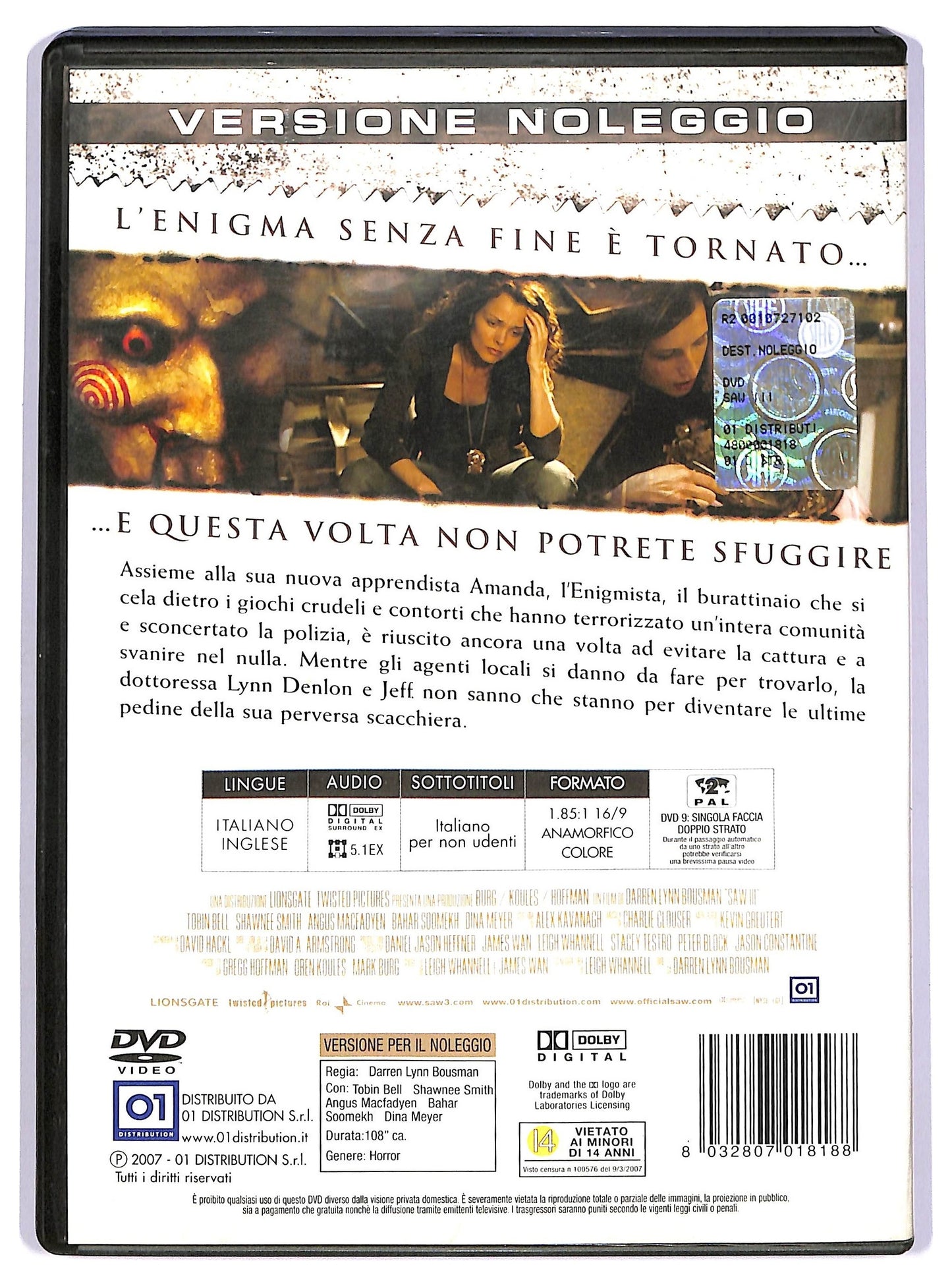 EBOND Saw III - L'enigma senza fine  NOLEGGIO DVD DB769302